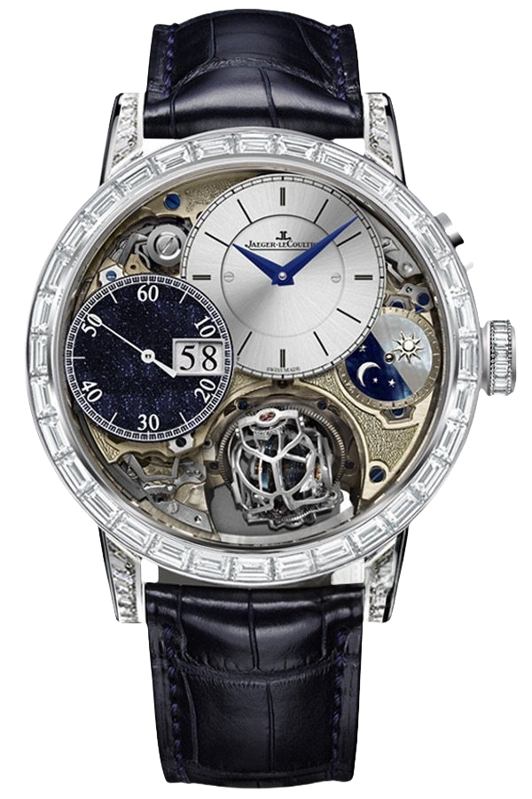 Jaeger-LeCoultre Hybris Mechanical Ref. 5033401 Super Clone Watch – White Gold Blue Dial Tourbillon Fake Replica