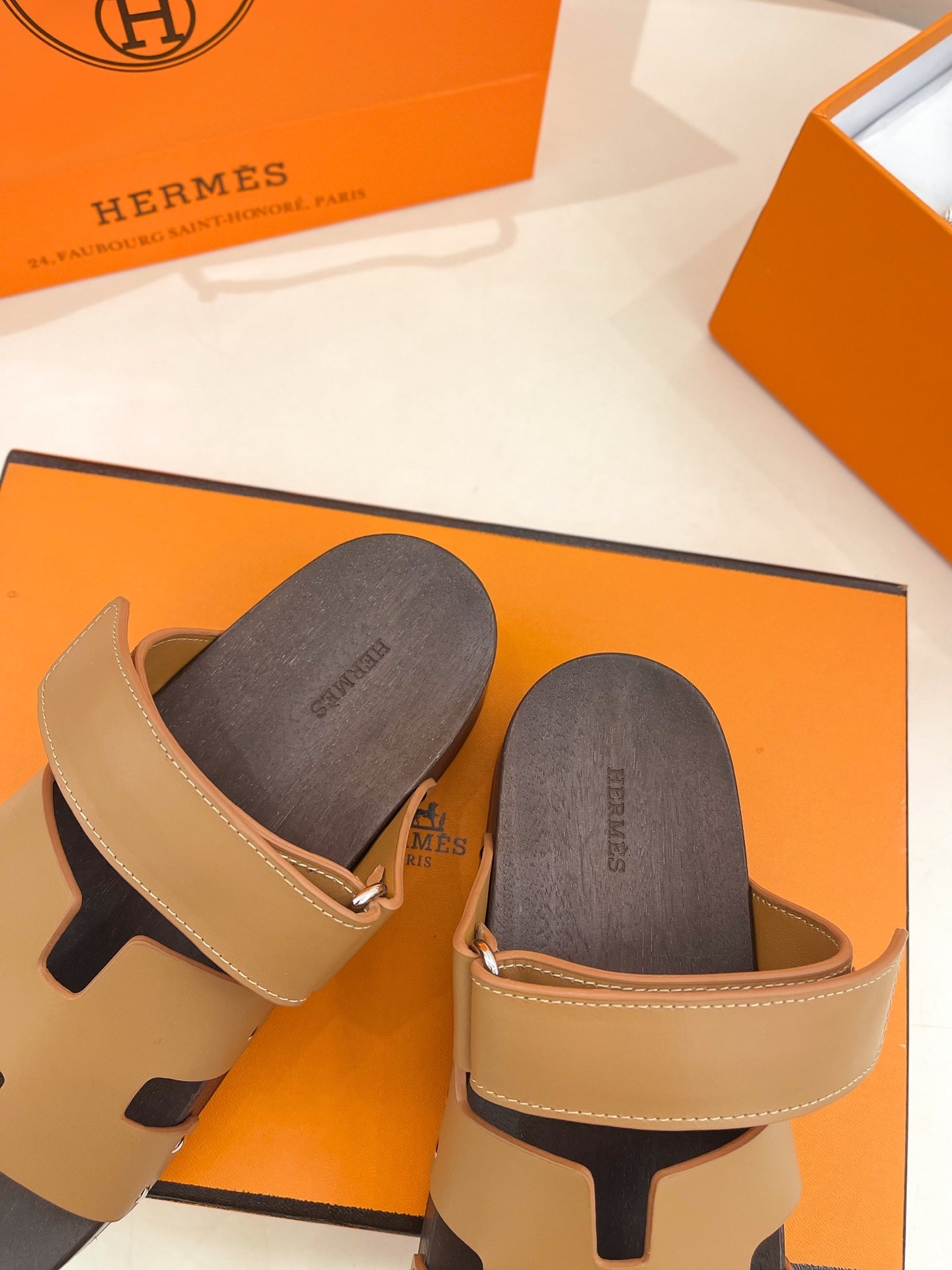 KOS CLOG IN PEANUT BROWN CALFSKIN、mysite、Cacoeks