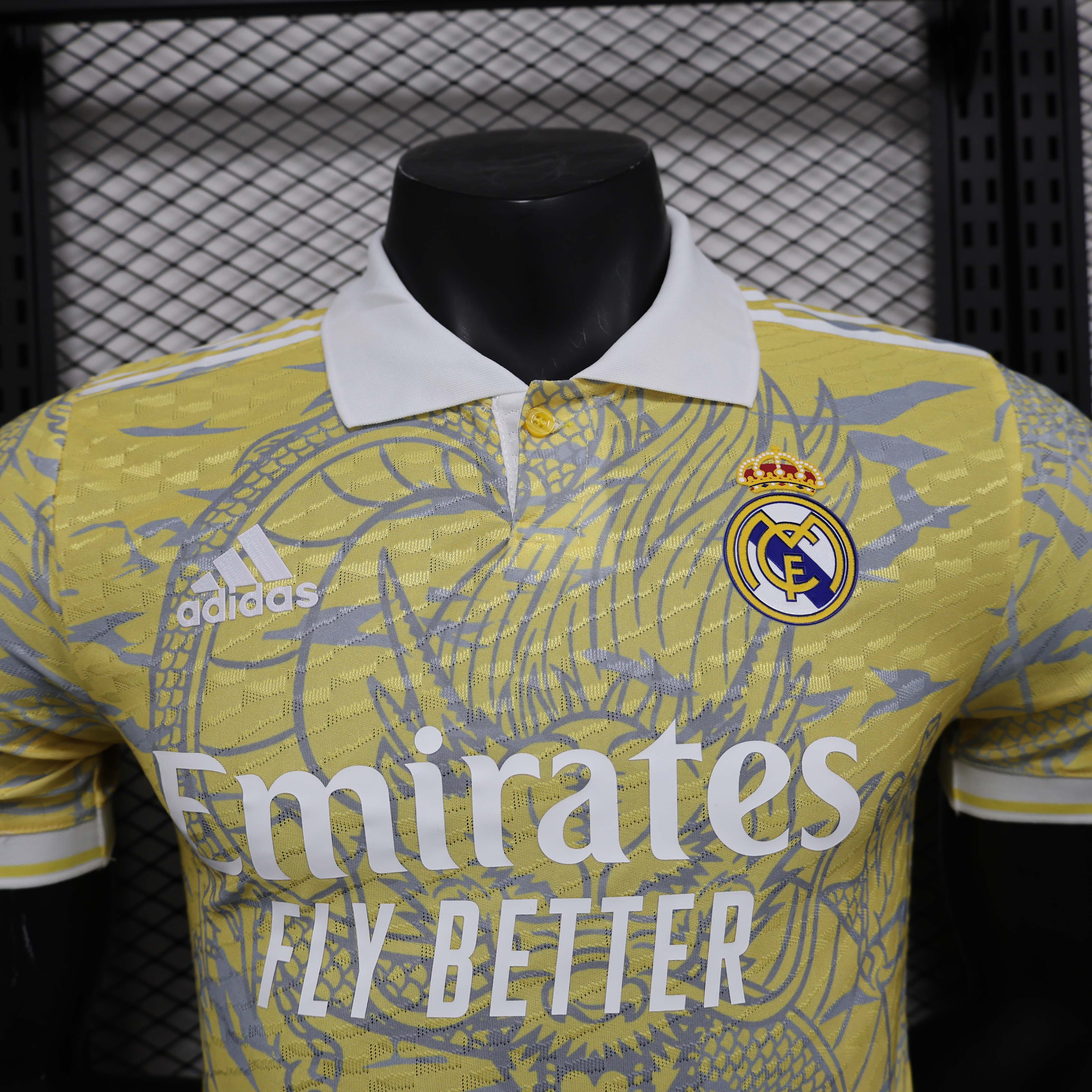 2024/2025 Player Version Real Madrid Special Edition Yellow Football Shirt 1:1 Thai Quality:football jersey mysite: unitedjerseyfootball 邓江浪:football