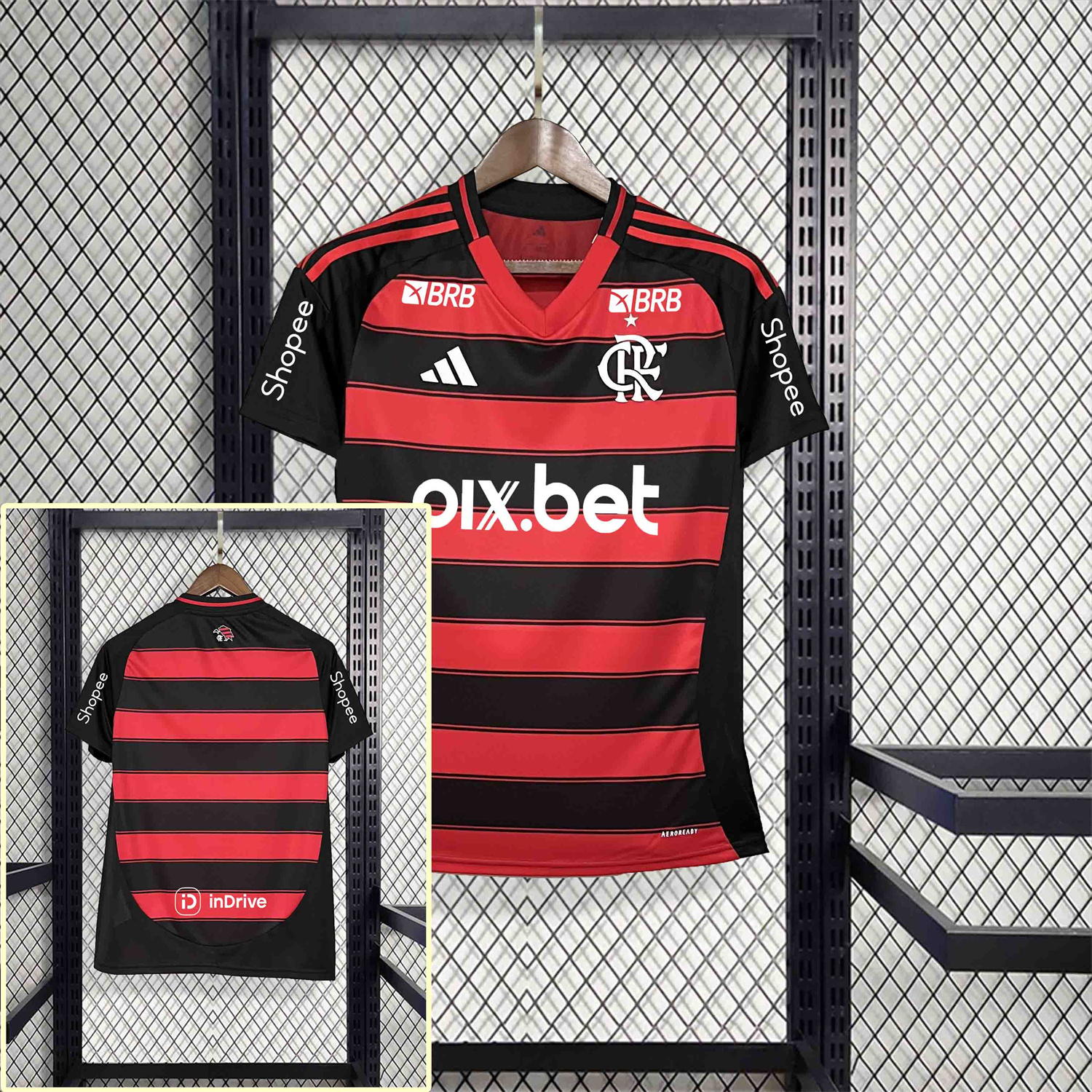 foot-Women's Flamengo 25-26 Home Jersey with Sponsors