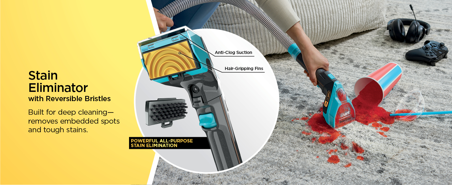 Stain  Eliminator with Reversible Bristles