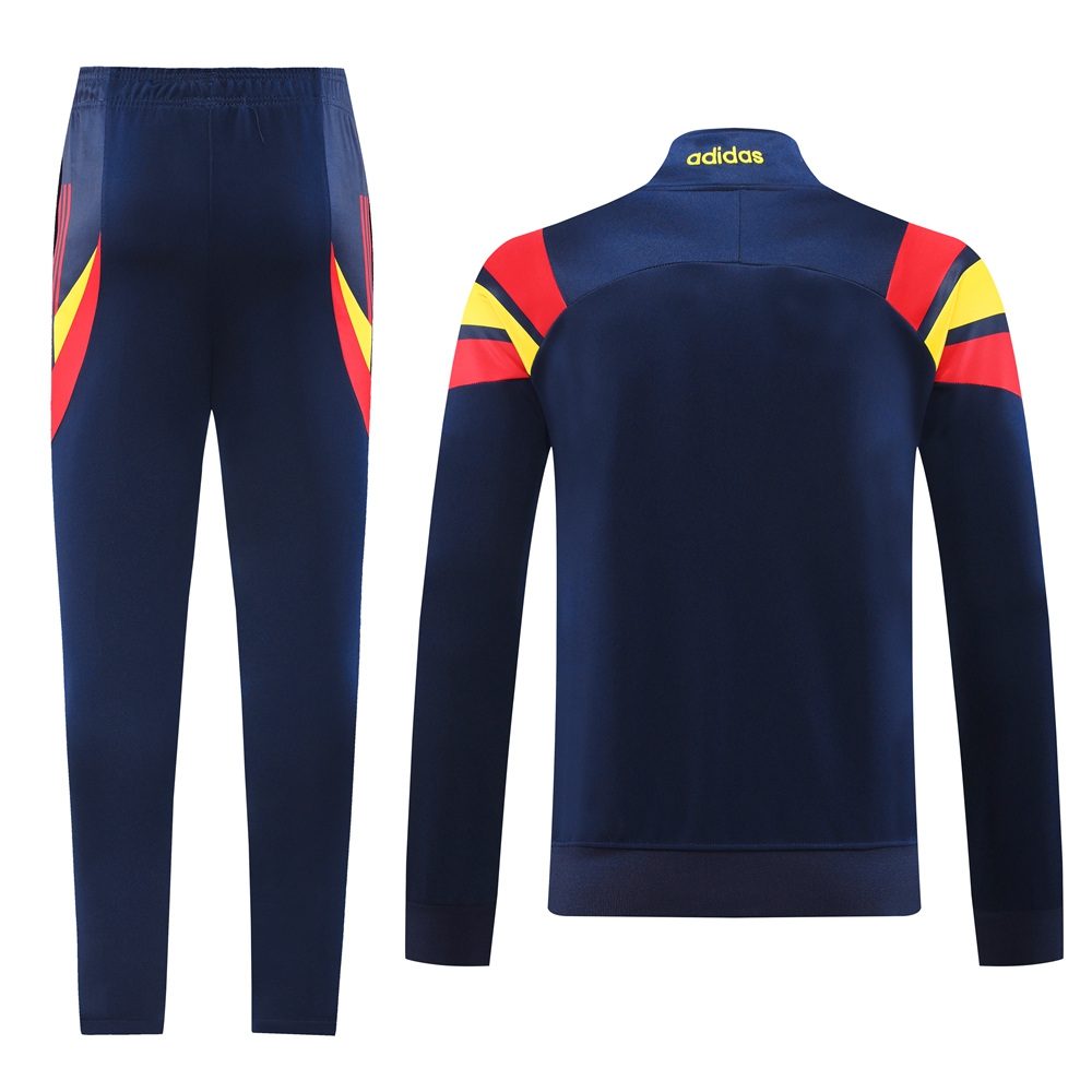 Higojerseys-Spain 2024 Jacket Training Tracksuit - Deep Blue
