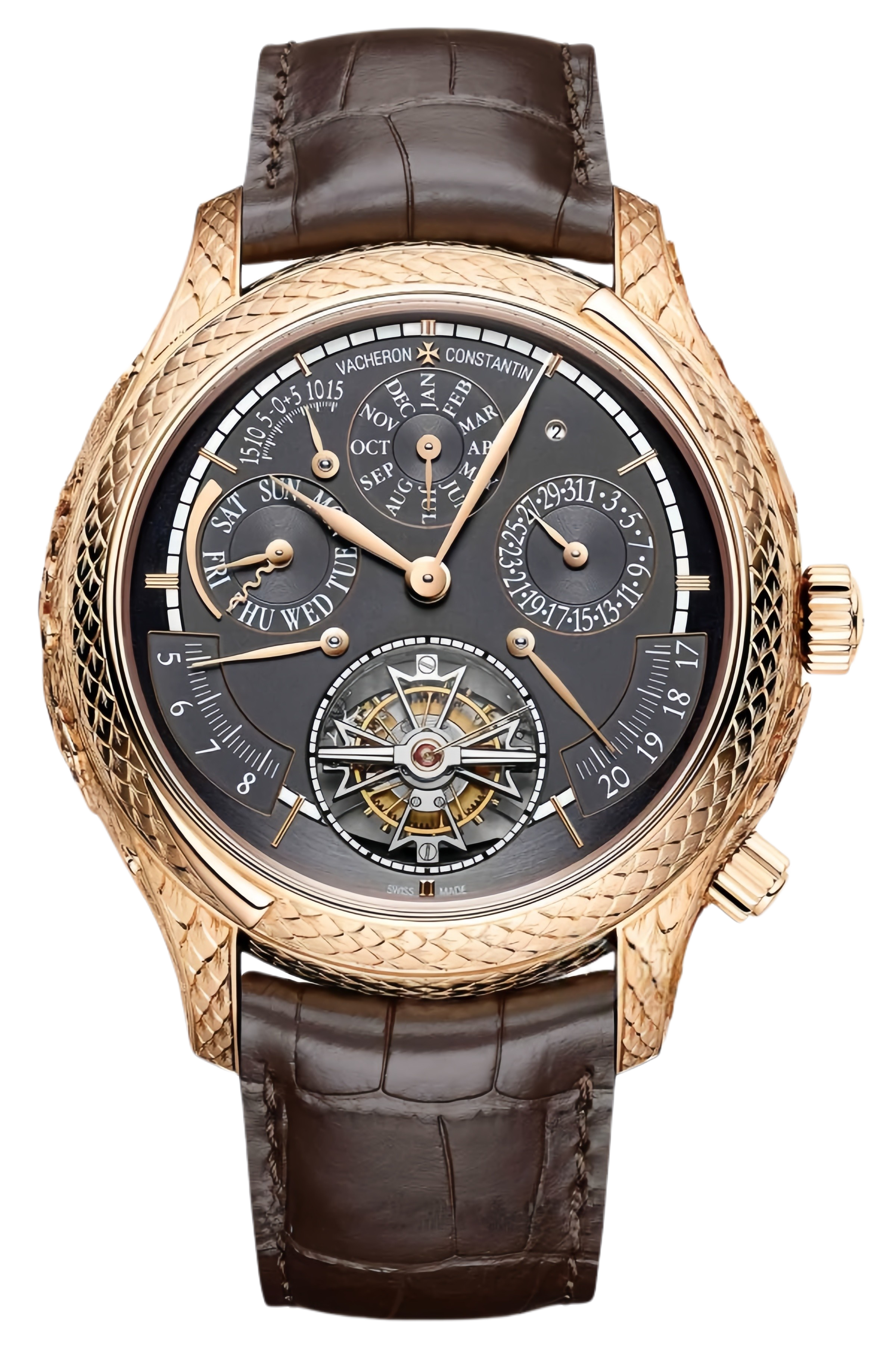 Vacheron Constantin Les Cabinotiers Ref. 9700C/003R-B187 Super Clone Watch – Rose Gold Case Blue Guilloché Dial Swiss Replica