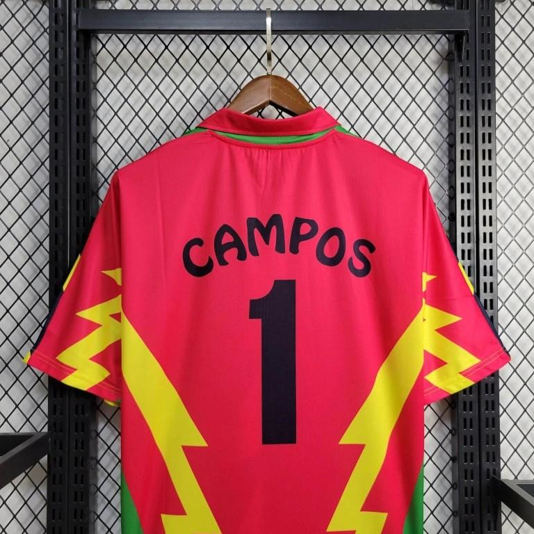 Higojerseys-Retro Mexico 1994 Goalkeeper Red Yellow Jersey