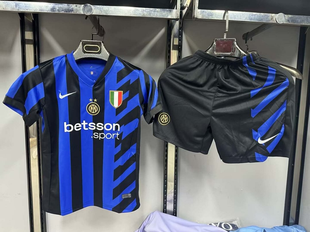 24/25 Internazionale Milan Home Football Jersey Kids Size Suit-mysite Custom Football Kit- Nextkits