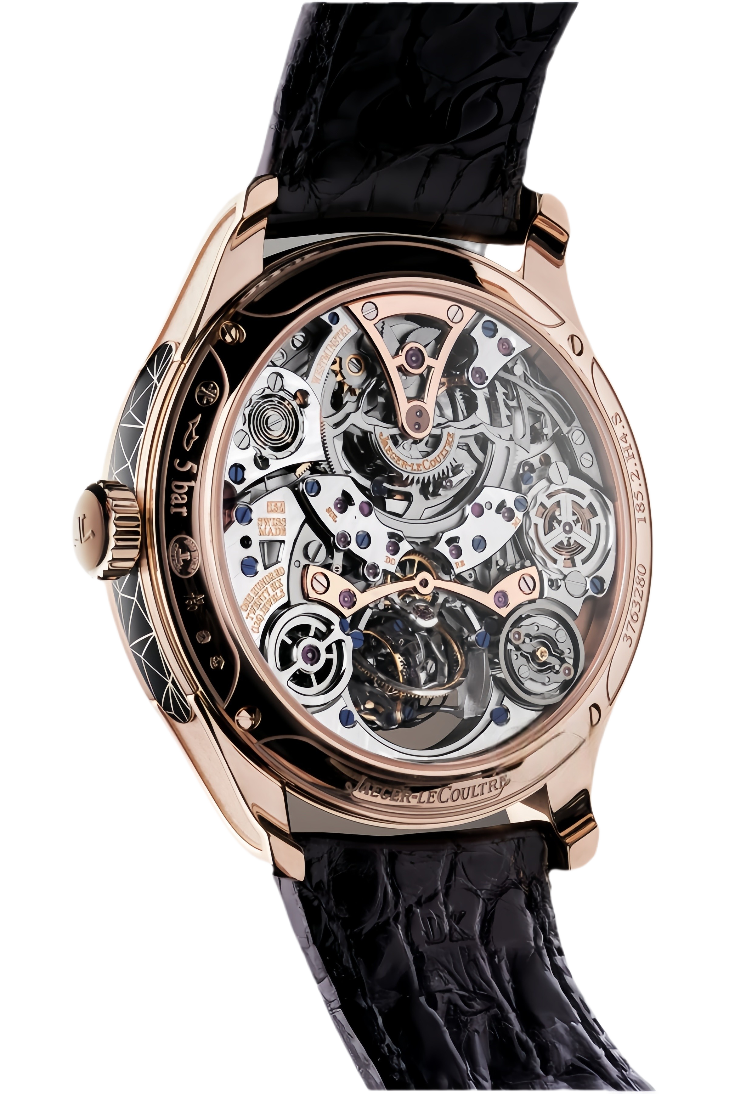 Jaeger-LeCoultre Master Hybris Artistica Calibre Ref. Q5252470 Super Clone Watch – White Dial Rose Gold Case Fake Replica