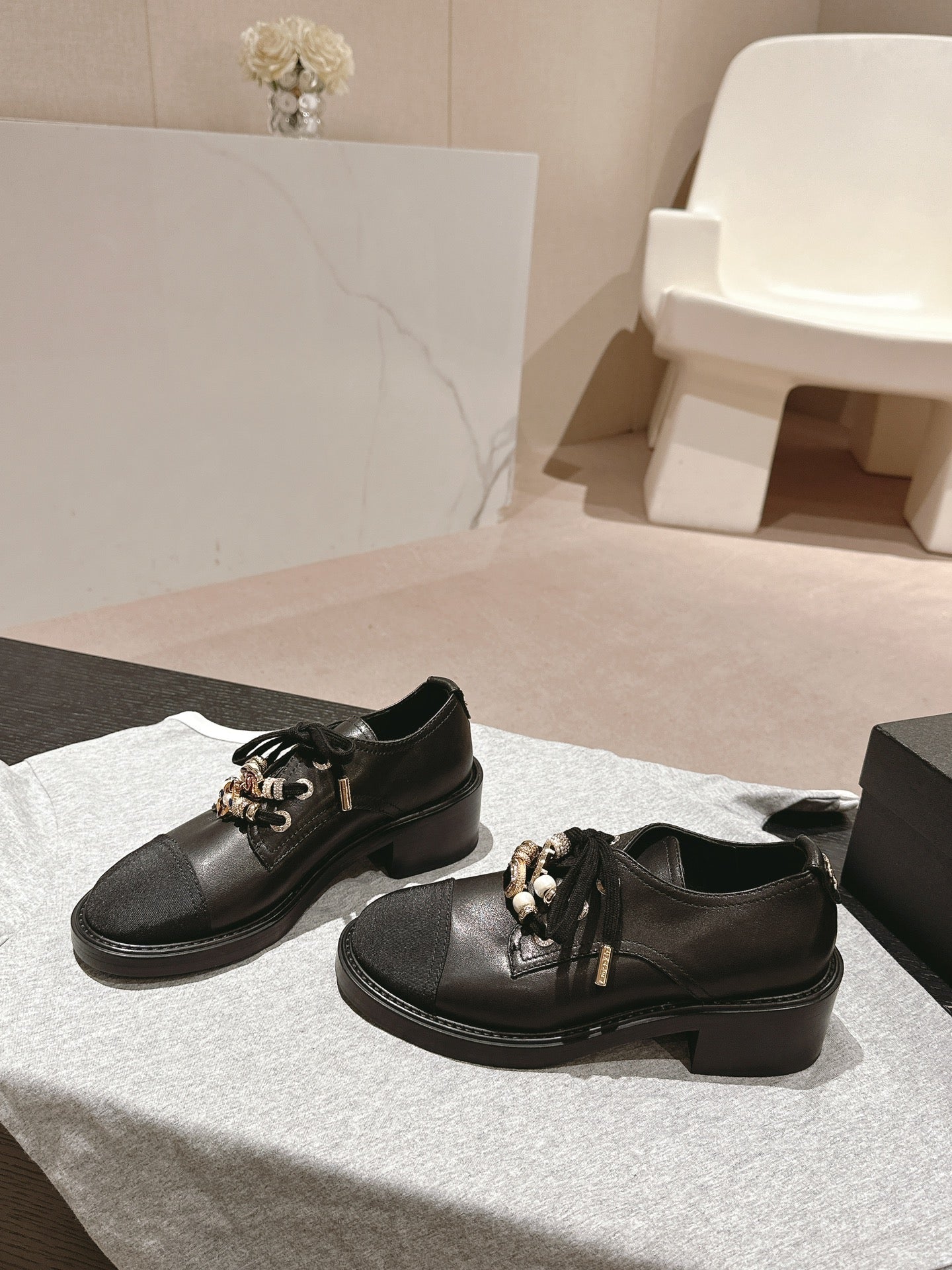 OXFORD SHOES BLACK SHEEPSKIN、mysite、Cacoeks
