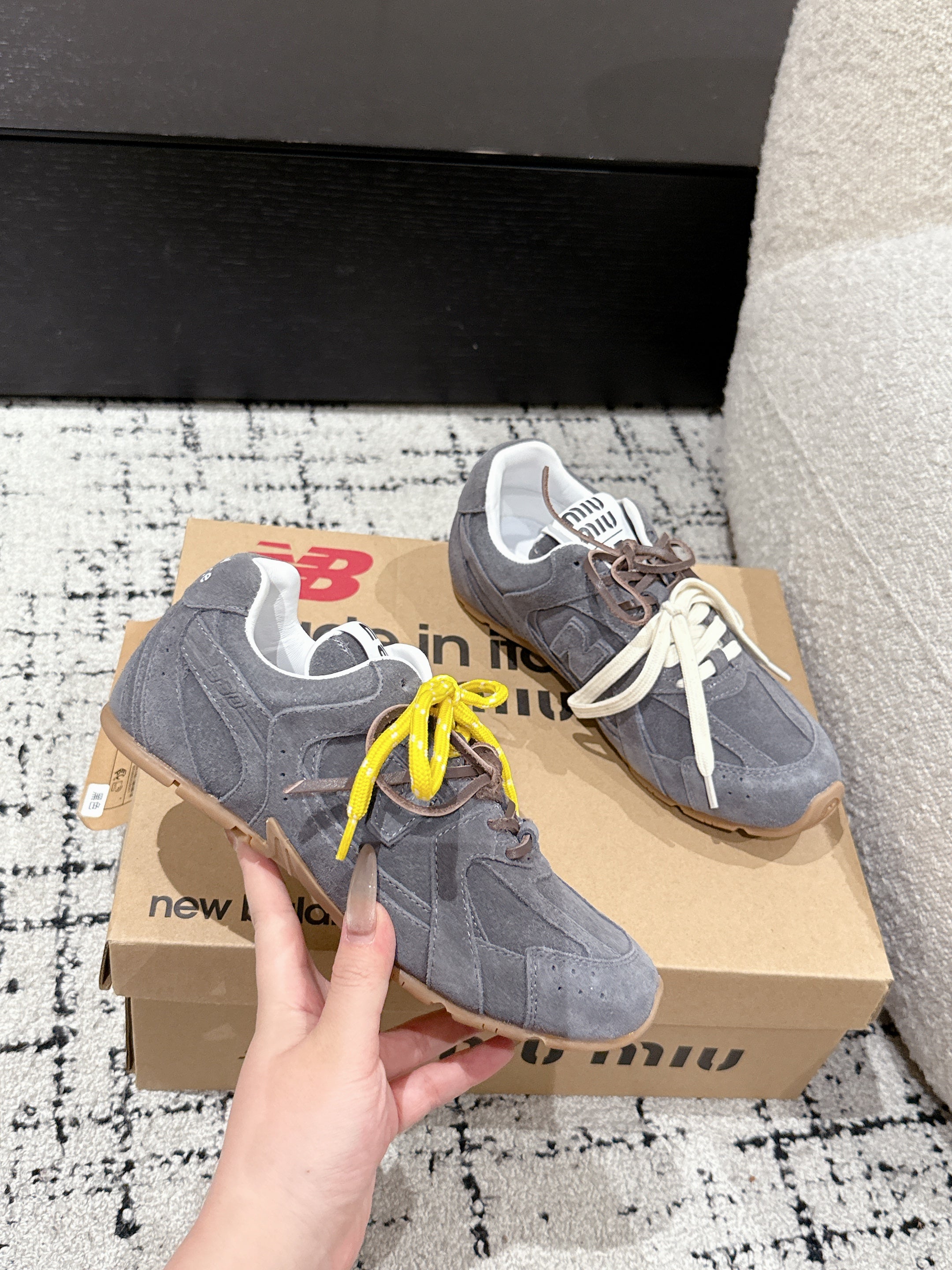 MM x NB SNEAKER IN GREY SUEDE、mysite、Cacoeks