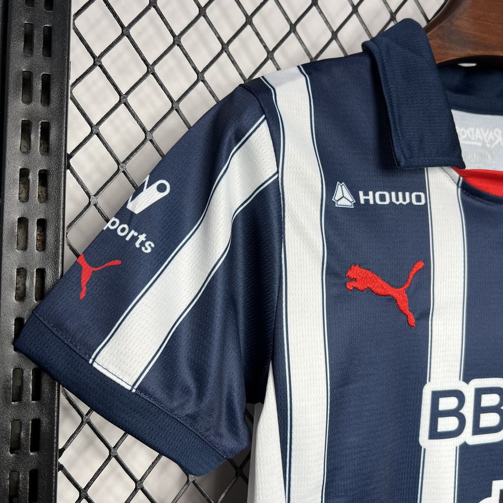 ManixJersey.com | Rayados Monterrey 24-25 Home Stadium Kids Kit -Customize Name, Number and Patch | Worldwide Shipping