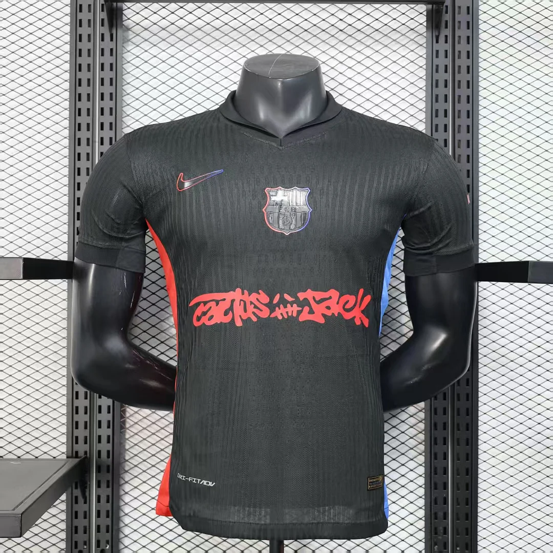 2024/2025 Player Version Barcelona Away Travis Scott Joint Edition 1:1 Thai Quality(Competition Version):football jersey mysite: unitedjerseyfootball 邓江浪:football