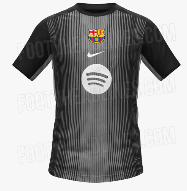 2025/2026 Barcelona Goalkeeper Black Football Shirt 1:1 Thai Quality Kids Size:football jersey mysite: unitedjerseyfootball 邓江浪:football