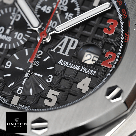 Audemars Piguet Royal Oak Black Dial Replica red second hand