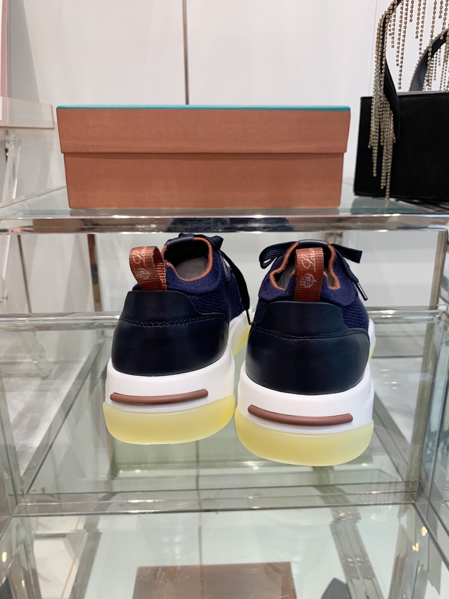 SNEAKER IN MIDNIGHT BLUE CANVAS MIX SUEDE WITH LAMBSKIN、mysite、Cacoeks