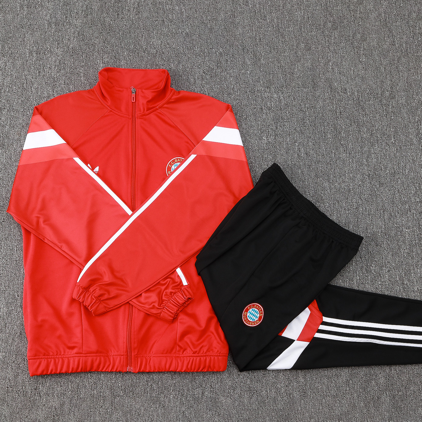 ManixJersey.com | Bayern Munich 24-25 Originals LFSTLR Jacket Training Tracksuit - Red -Customize Name, Number and Patch | Worldwide Shipping