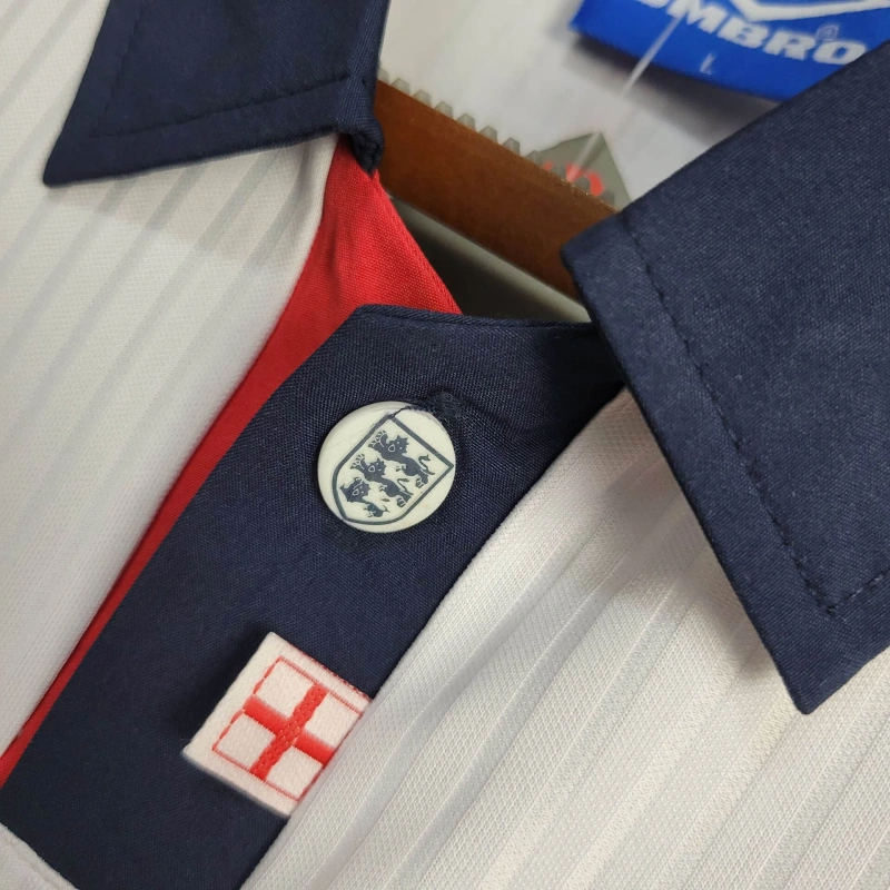ManixJersey.com | Retro England 1998 Home Stadium Jersey -Customize Name, Number and Patch | Worldwide Shipping
