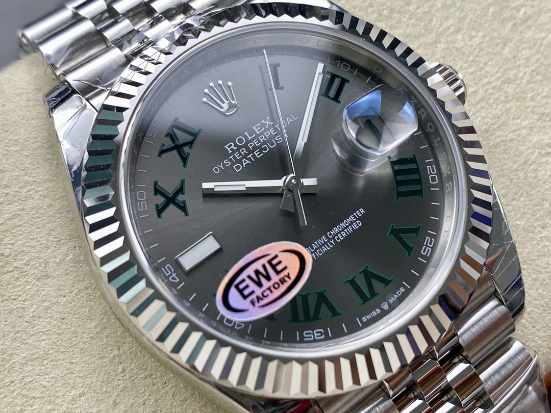 Rolex Datejust 126334 0022 41mm Slate Grey Roman Dial Men's Watch-fasswatch