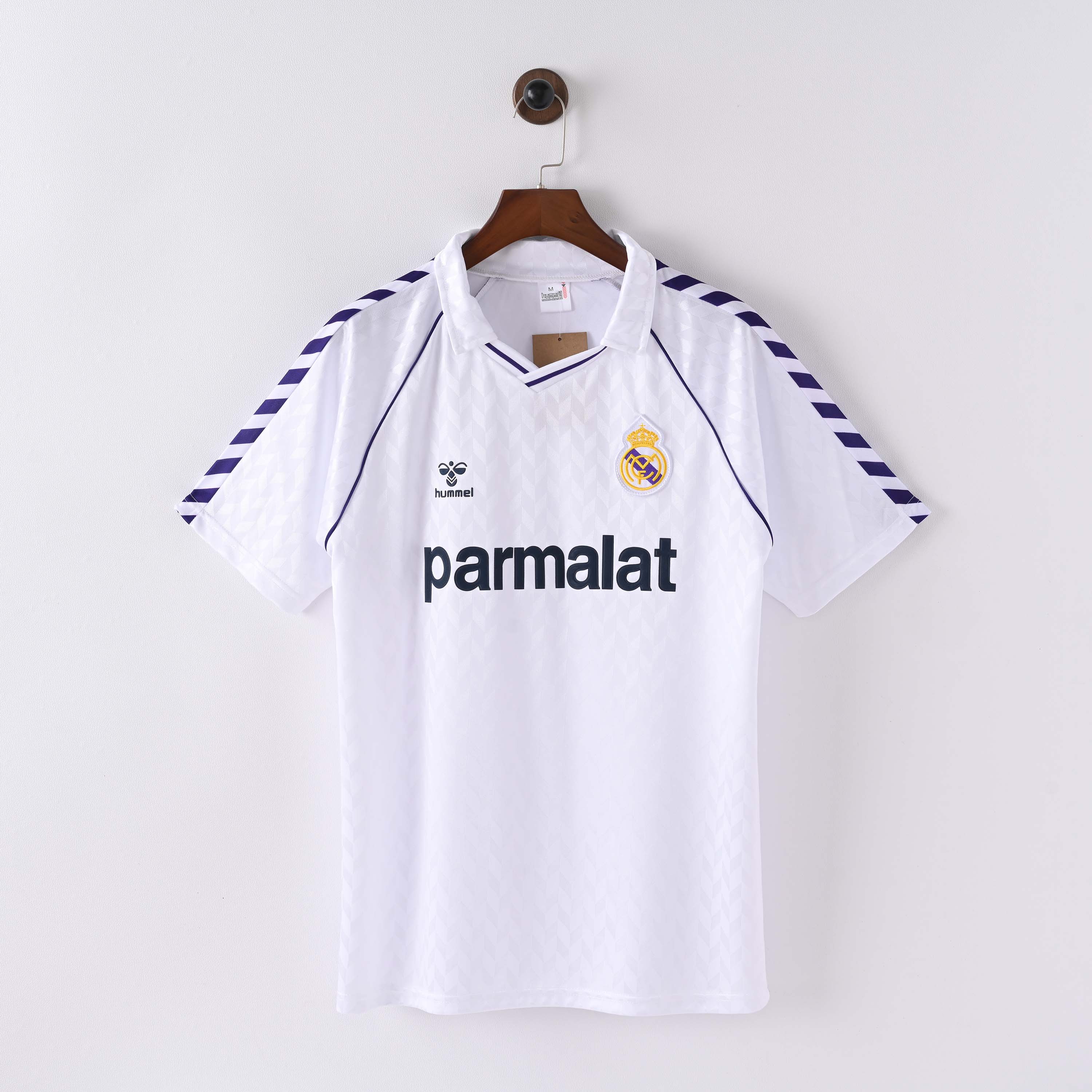 1986/1987 Retro Real Madrid Home Football Shirt 1:1 Thai Quality:football jersey mysite: unitedjerseyfootball 邓江浪:football