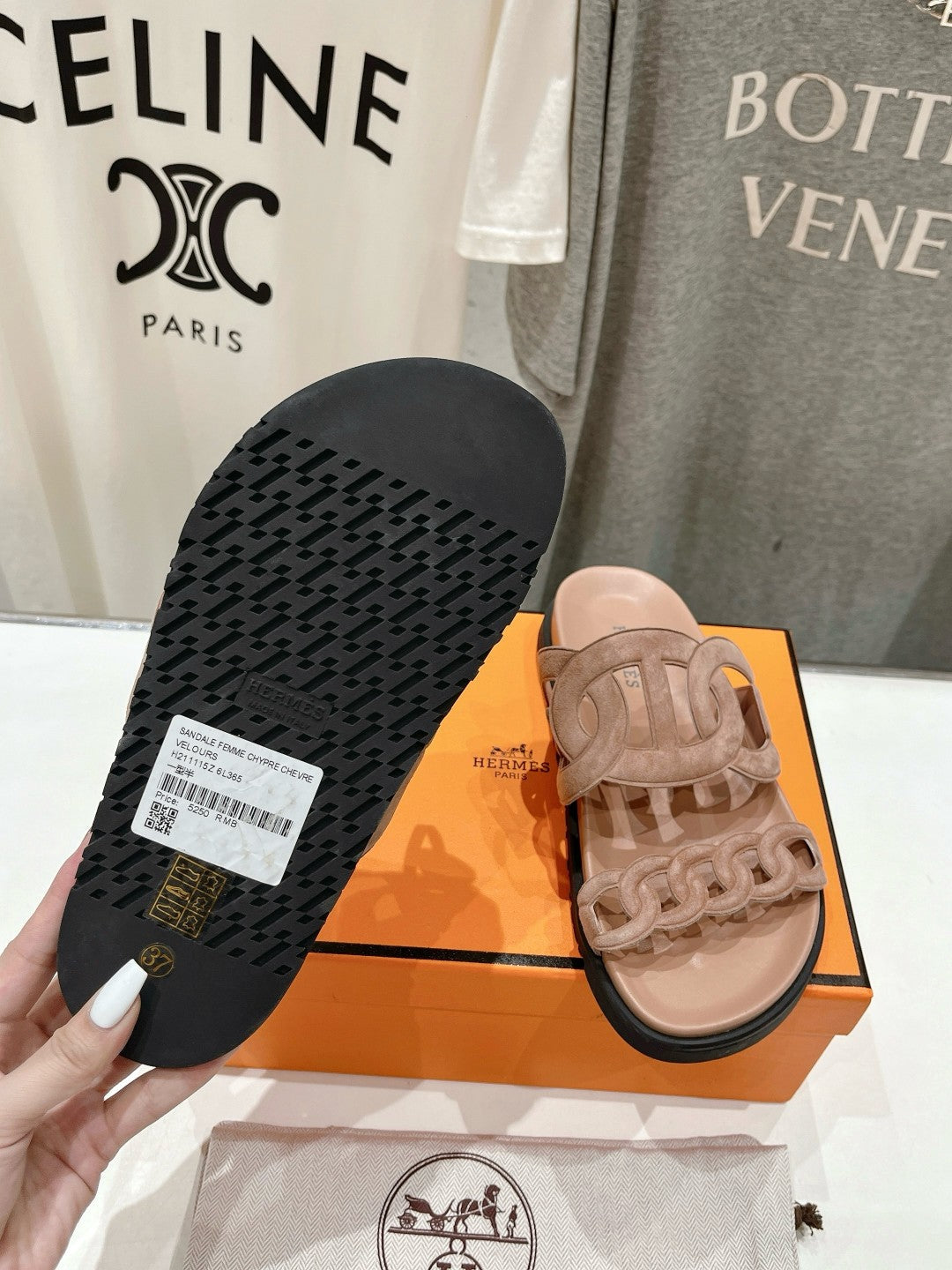 EXTRA SANDAL PASTEL PINK NUDE CALFSKIN、mysite、Cacoeks