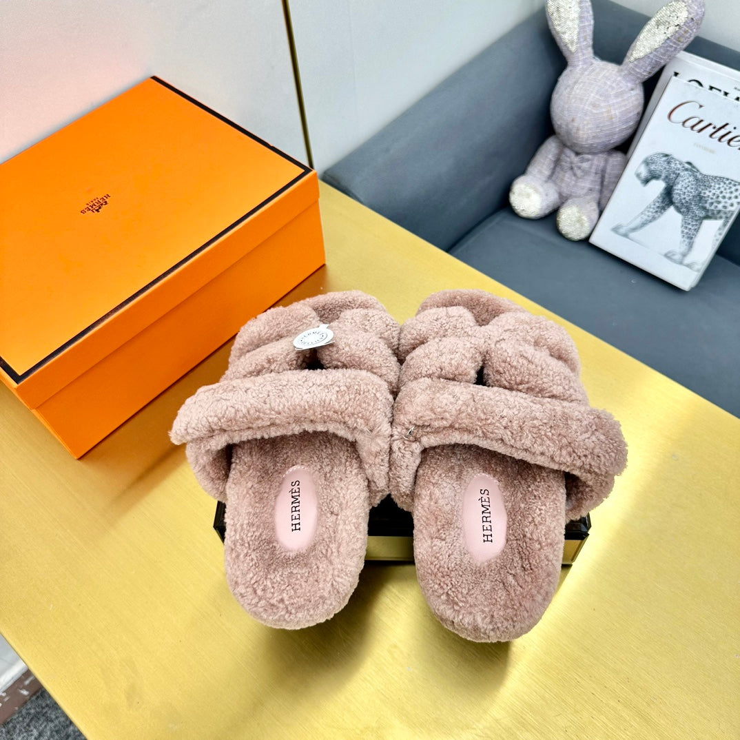 CHYPRE SANDAL LIGHT BROWN SHEARLING、mysite、Cacoeks