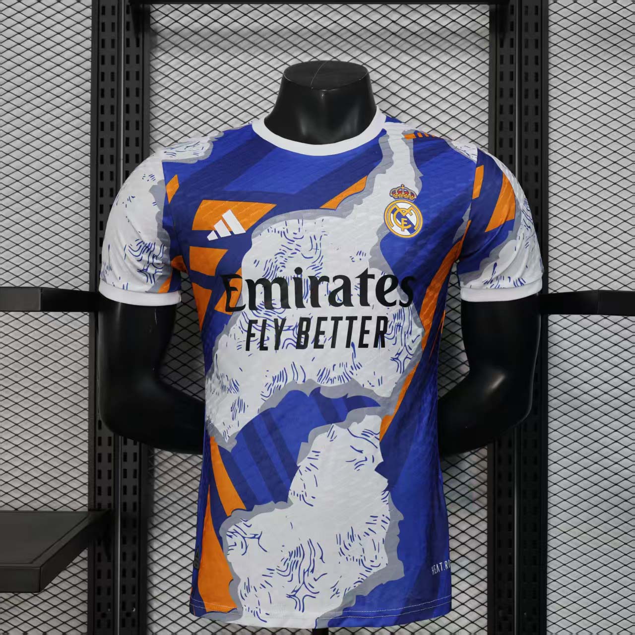 2025/2026 Player Version Real Madrid Special Edition White and Orange Football Shirt 1:1 Thai Quality:football jersey mysite: unitedjerseyfootball 邓江浪:football