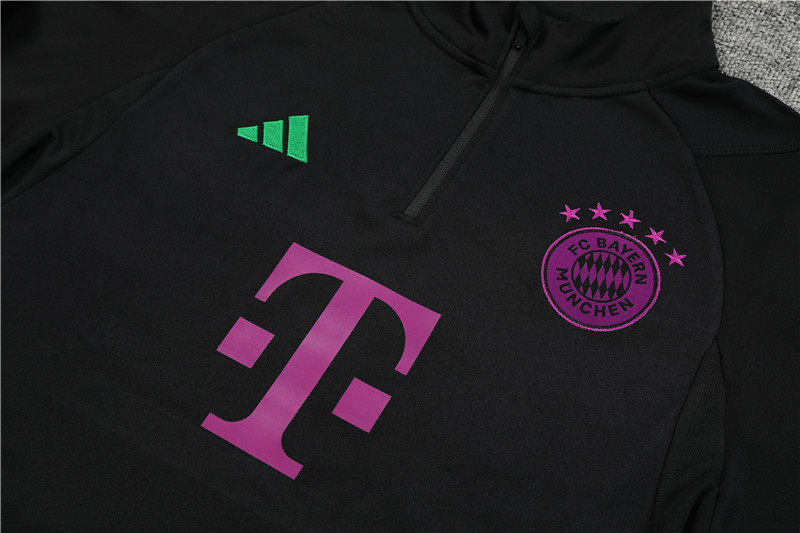 Bayern Munich 23-24 Black Long Sleeve Training Set:football jersey mysite: unitedjerseyfootball 邓江浪:football