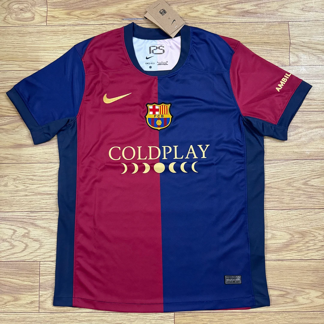 2024/2025 Barcelona Home (Coldplay) Football Jersey 1:1 Thai Quality:football jersey mysite: unitedjerseyfootball 邓江浪:football