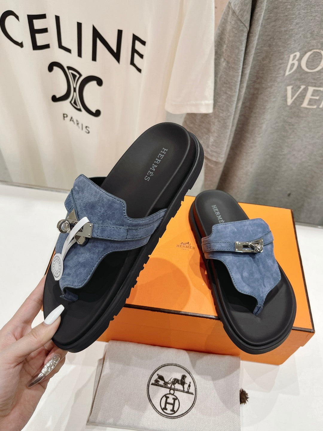 EMPIRE SANDAL BLACK MIX STONE SUEDE、mysite、Cacoeks