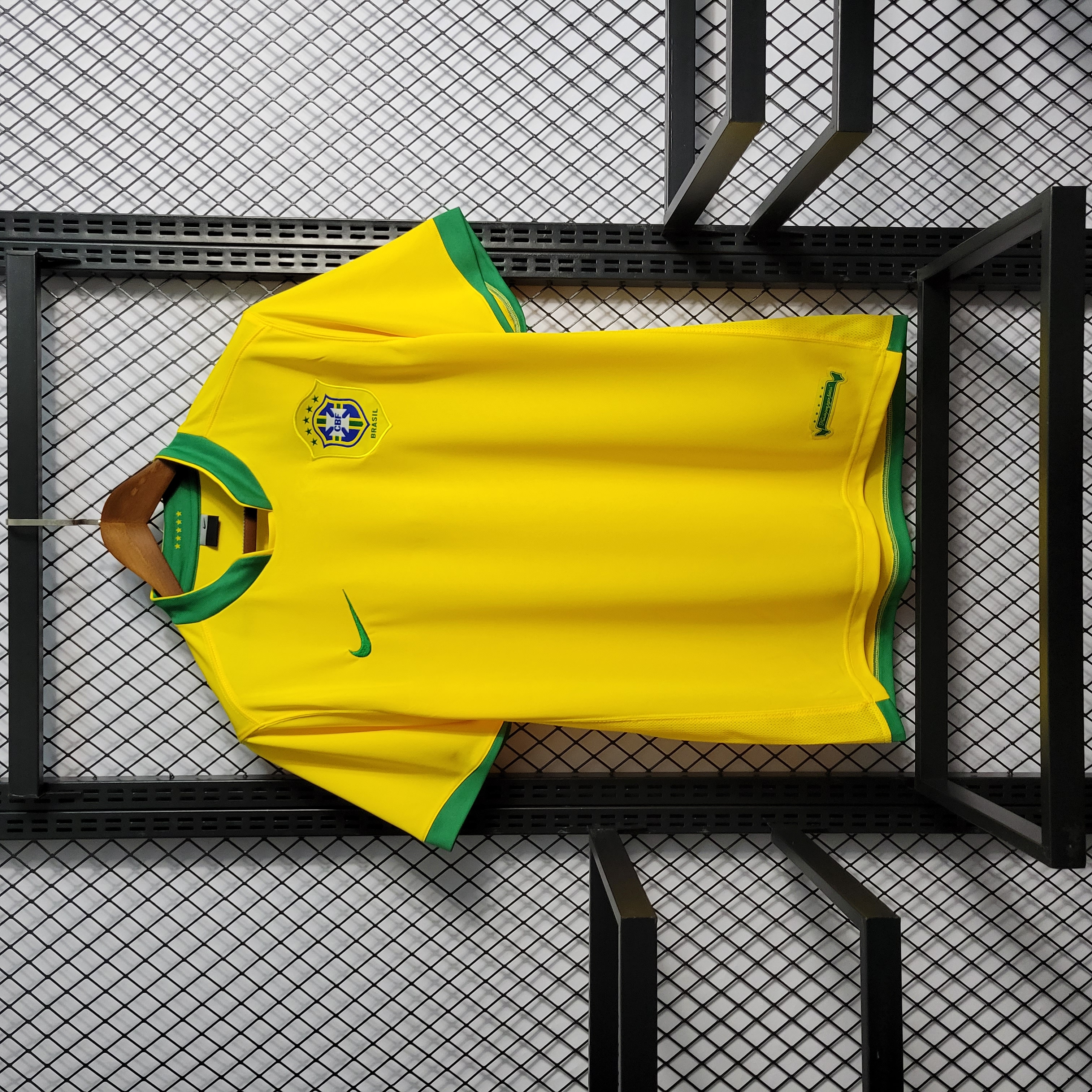 Higojerseys-Retro Brazil 2006 Home Stadium Jersey