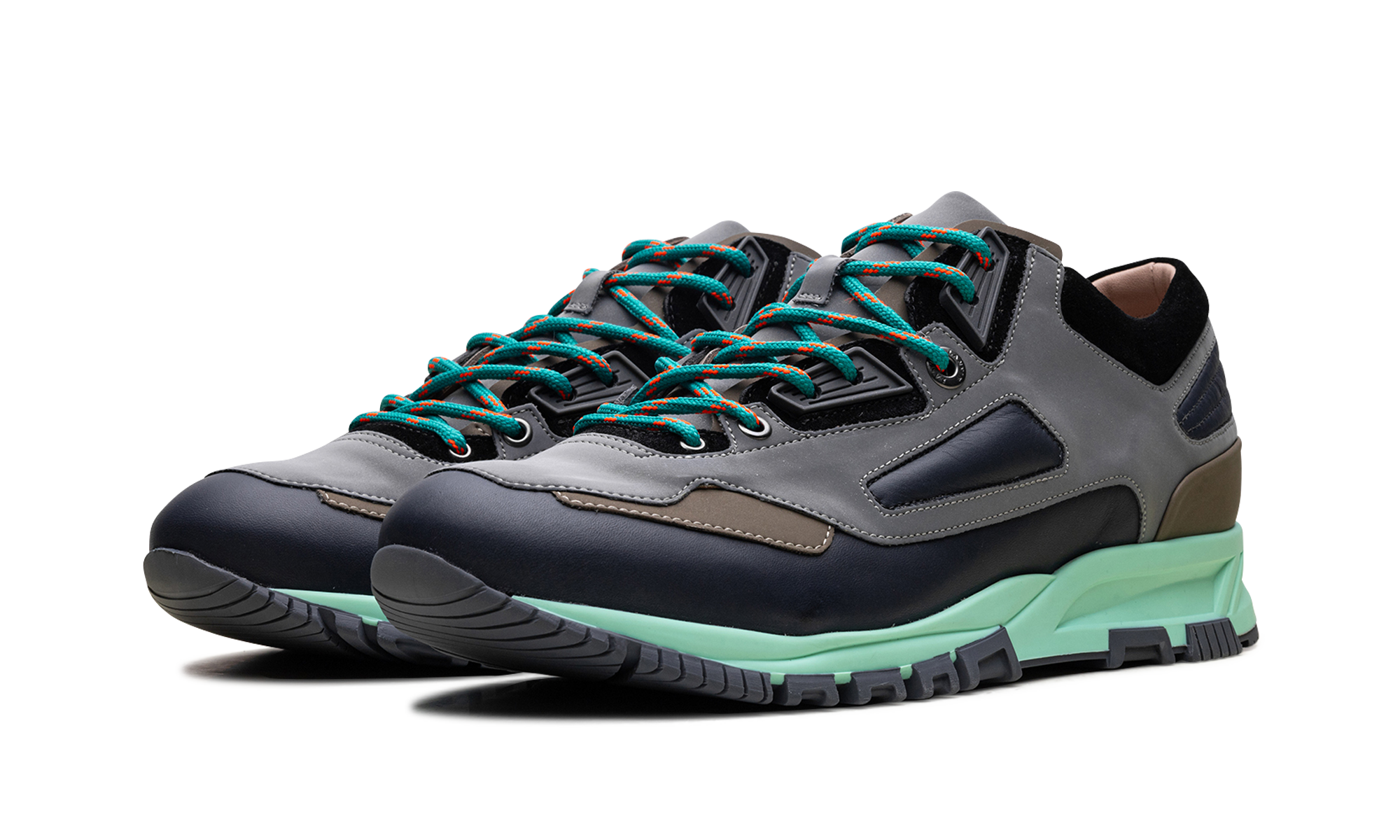 Reflective Running Sneaker "Grey Navy Blue"、mysite、Cacoeks