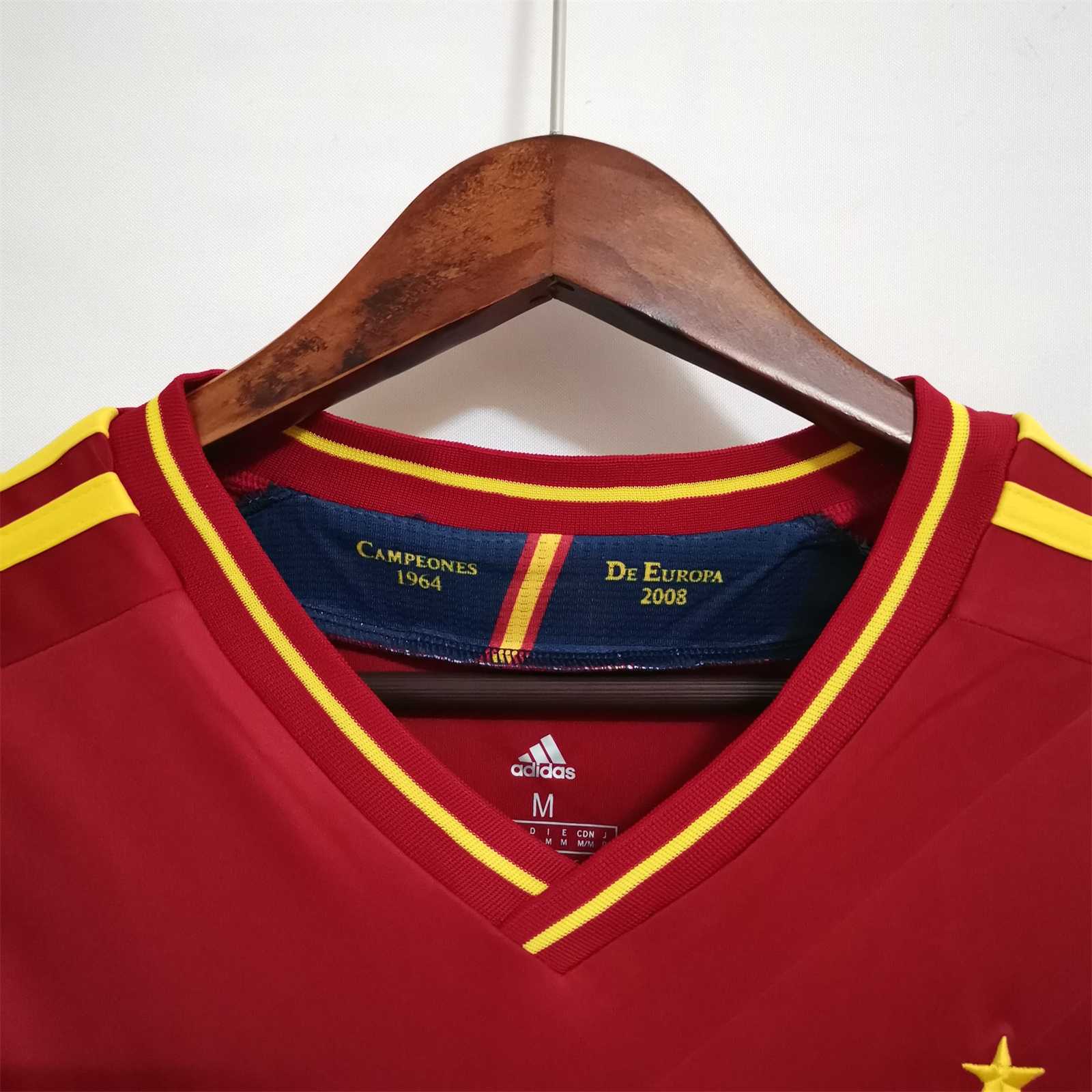 Higojerseys-Retro Spain 2012 Home Stadium Jersey