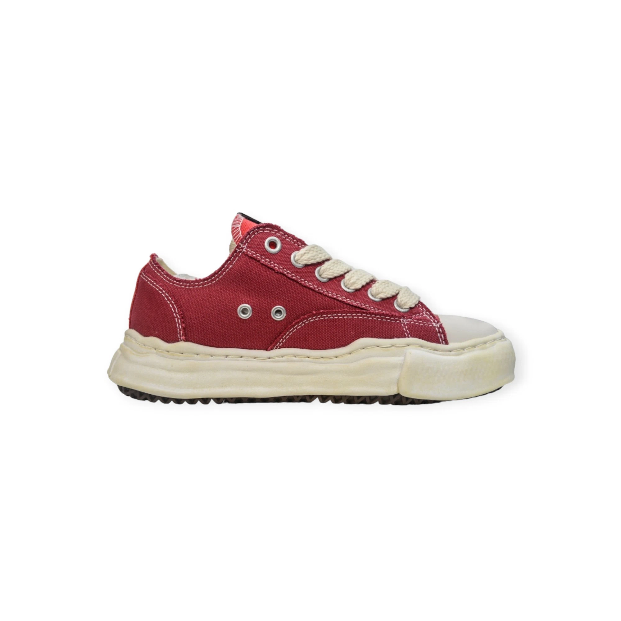Maison Mihara Yasuhiro Peterson Vintage Sole Canvas Low-Top Sneaker in Red Cream、mysite、Cacoeks