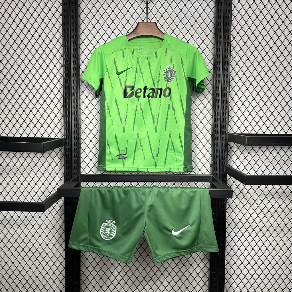 JerseysGala.com | Sporting CP Portugal 24-25 Third Kids Kit -Customize Name, Number and Patch | Worldwide Shipping