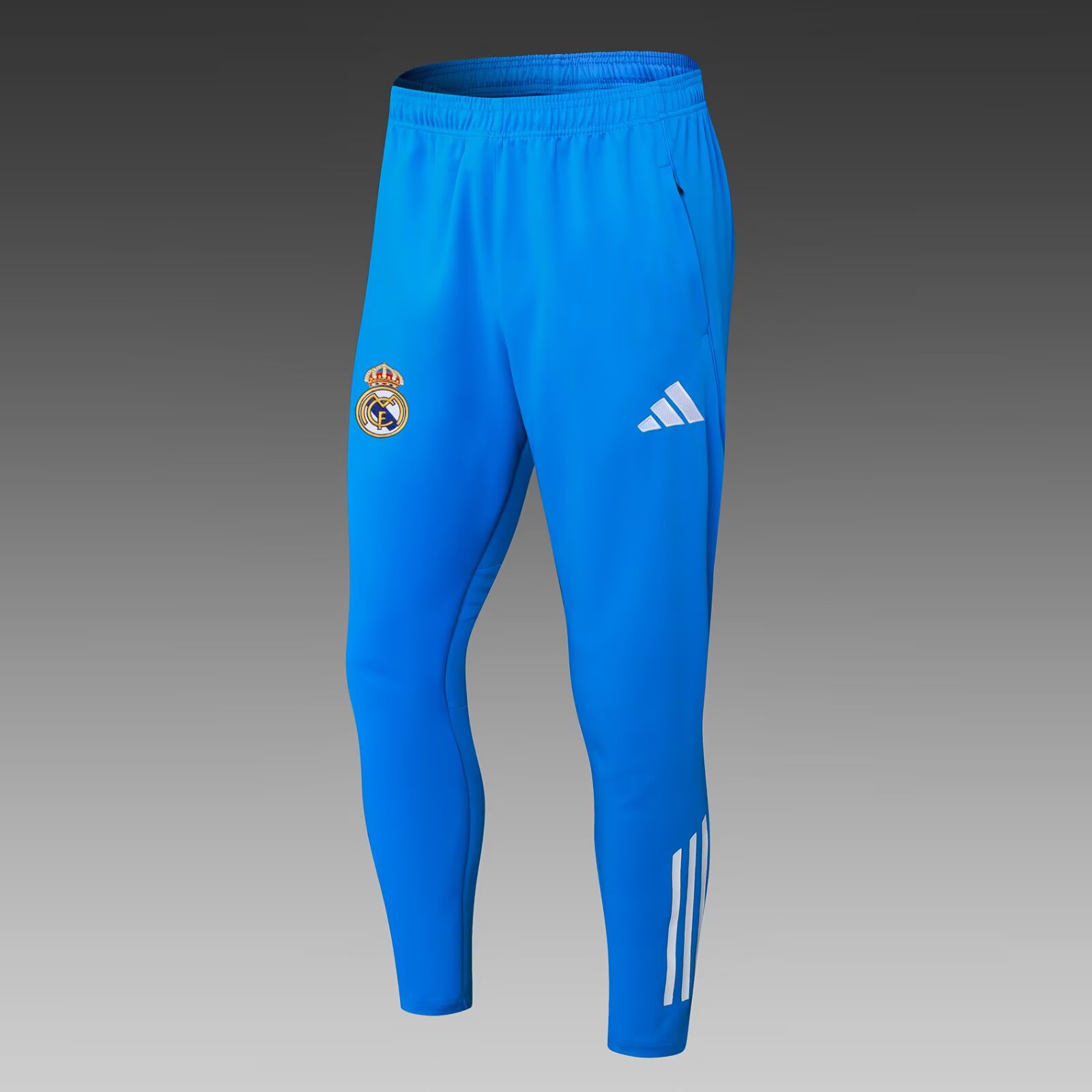 2025/2026 Real Madrid Half-Pull Training Suit Bright Blue Football Shirt Set:football jersey mysite: unitedjerseyfootball 邓江浪:football