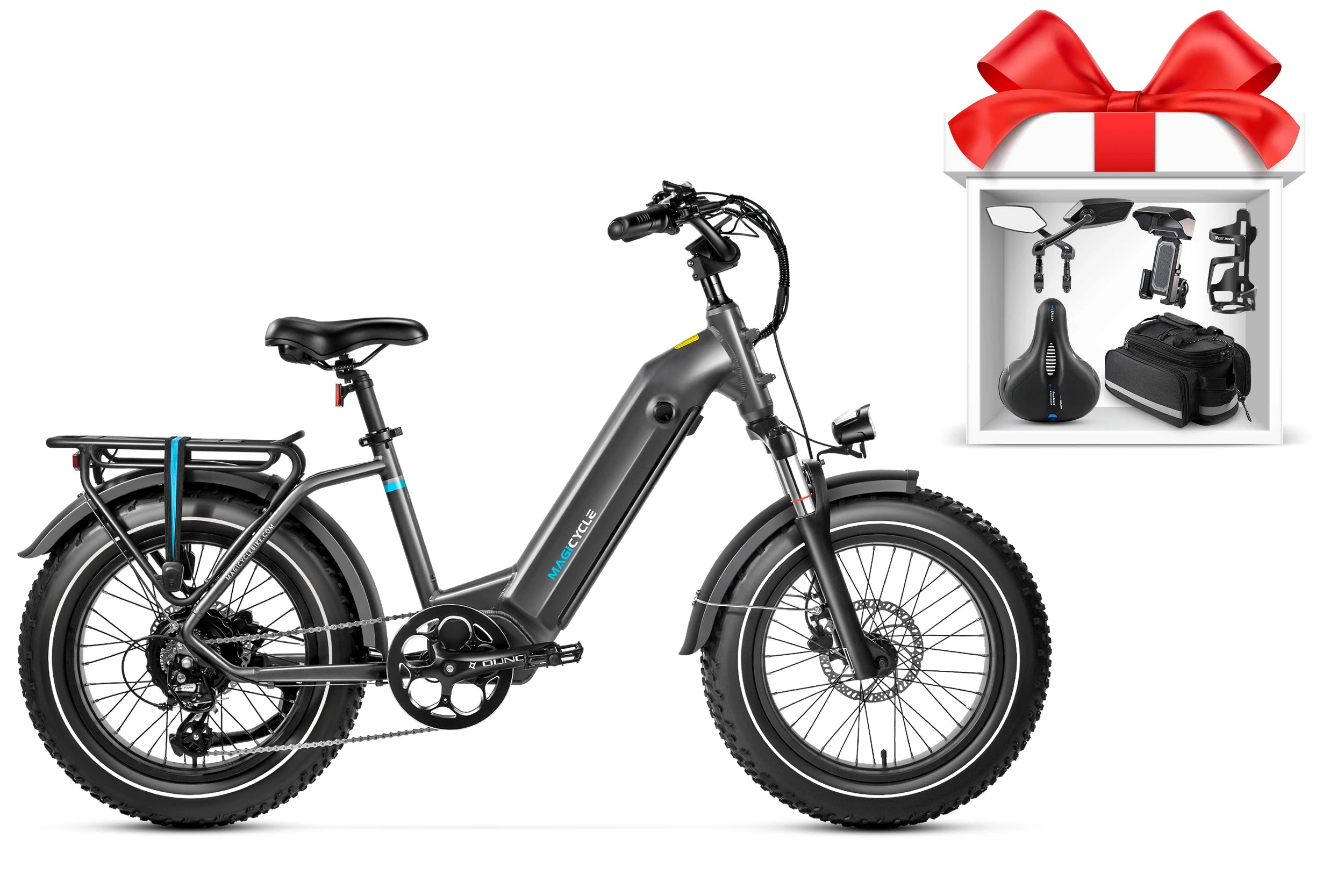 Magicycle Ocelot Pro Long Range Step-Thru Fat Tire Electric Bike、mySite、bearsvspackers