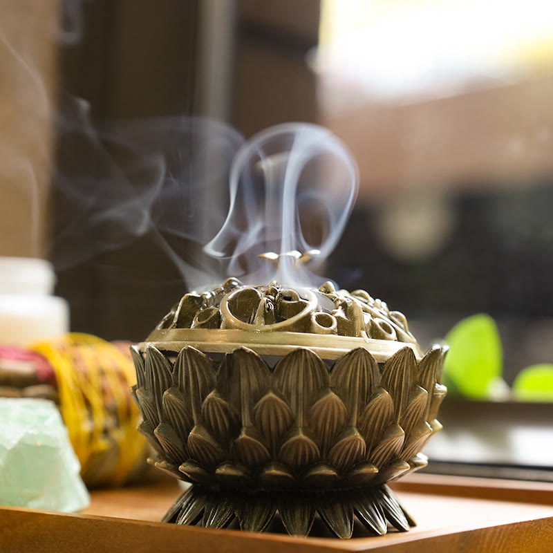 ZTCCUP Tibetan Lotus Shaped Purify Incense Burner Incense Burner BS 1