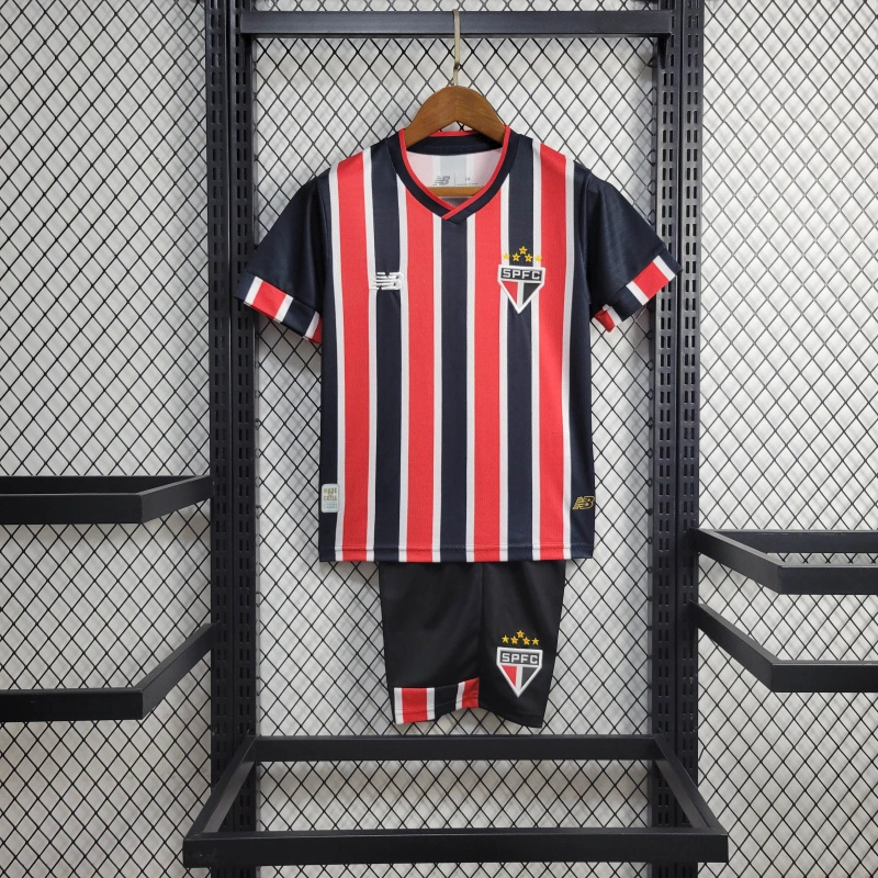 ManixJersey.com | Sao Paulo 2024 Away Stadium Kids Kit -Customize Name, Number and Patch | Worldwide Shipping