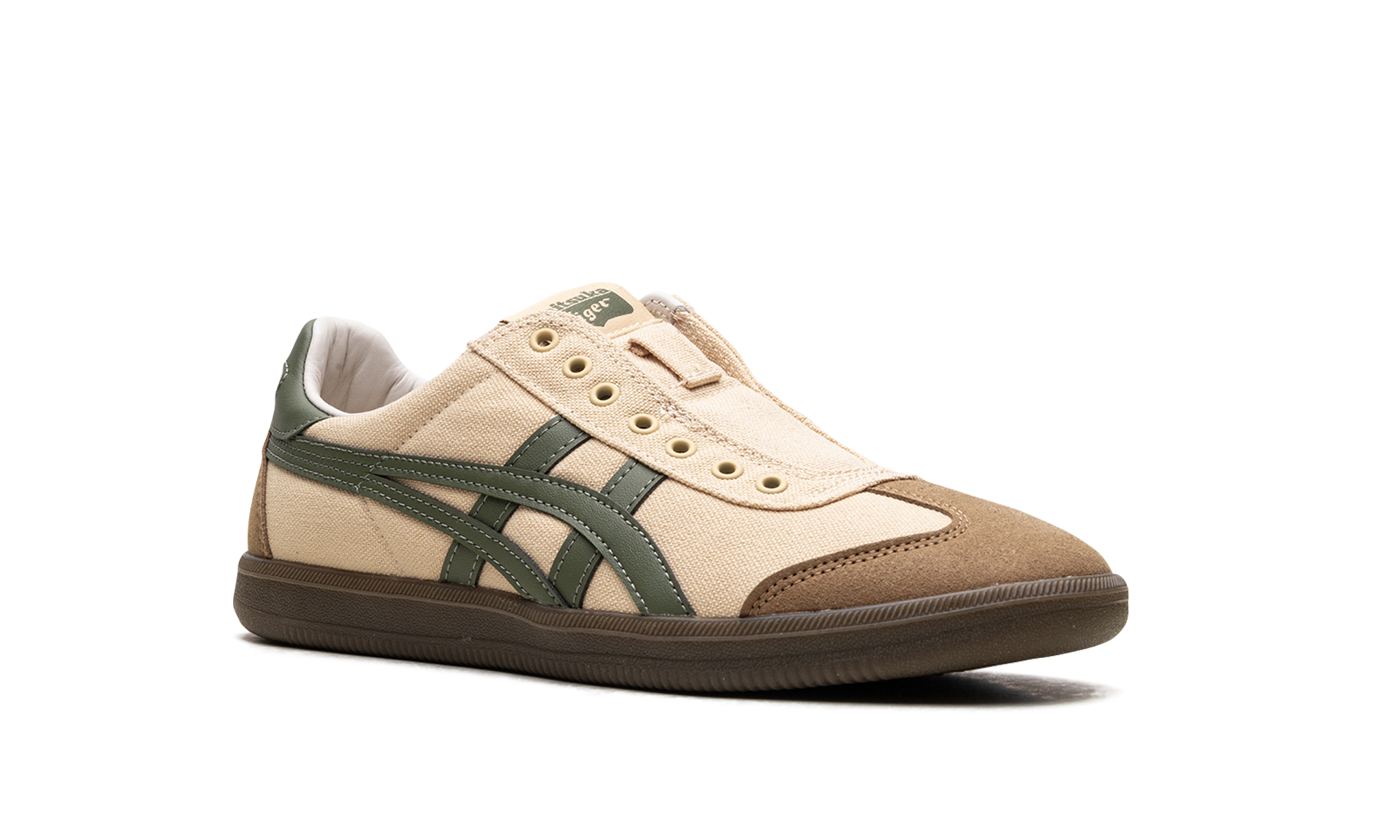 Tiger Tokuten Slip-On "Beige Brown Green"、mysite、Cacoeks