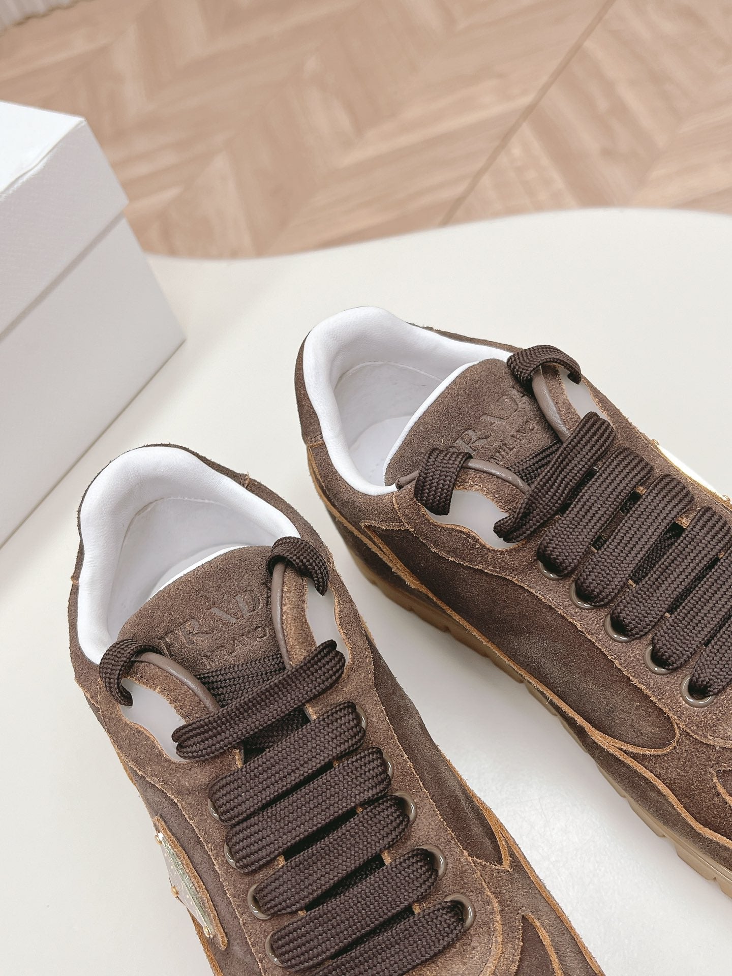 PRA FADED SUEDE SNEAKERS CHOCOLATE、mysite、Cacoeks