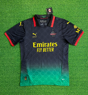 25/26 AC Milan Joint Black Football Shirt-mysite Custom Football Kit- Nextkits