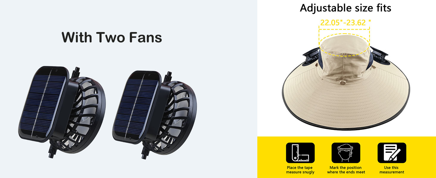 fan sun hat
