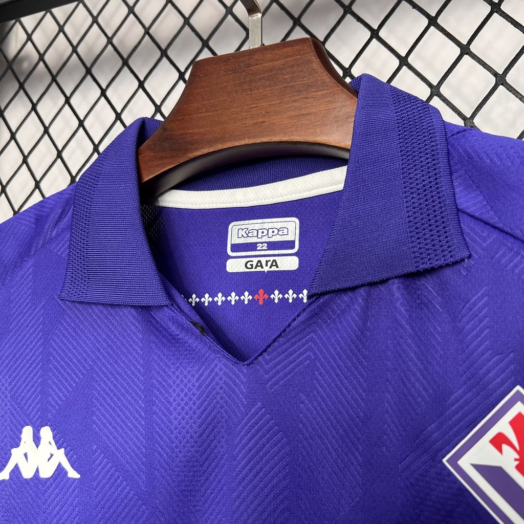 Higojerseys-Fiorentina 24-25 Home Stadium Kids Kit