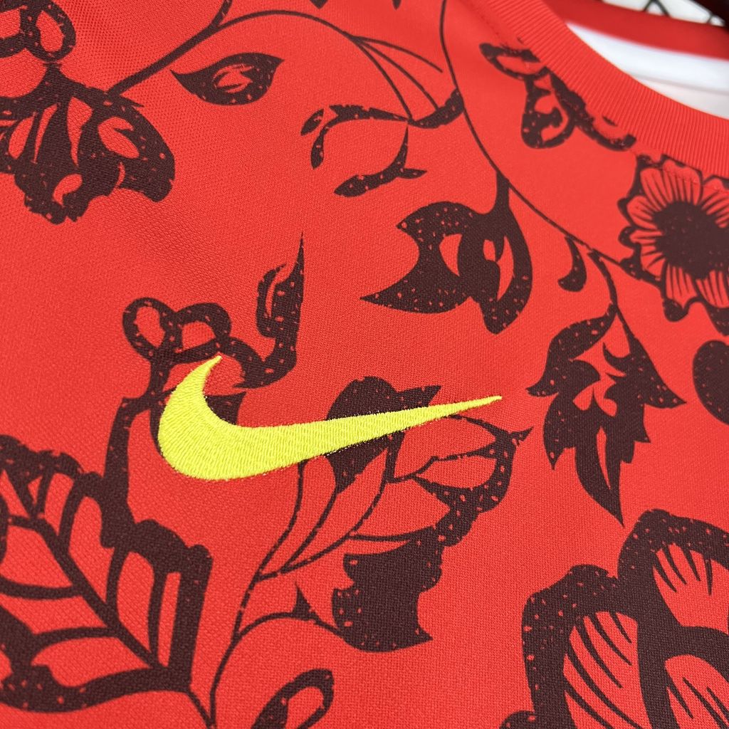 ManixJersey.com | Portugal 2024-25 Red Flower Special Edition Jersey - Fans Version -Customize Name, Number and Patch | Worldwide Shipping