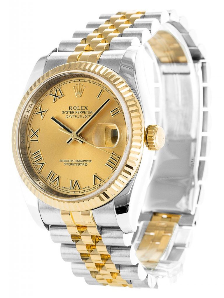Replica Rolex Datejust 36mm Gold Dial 116233-fasswatch