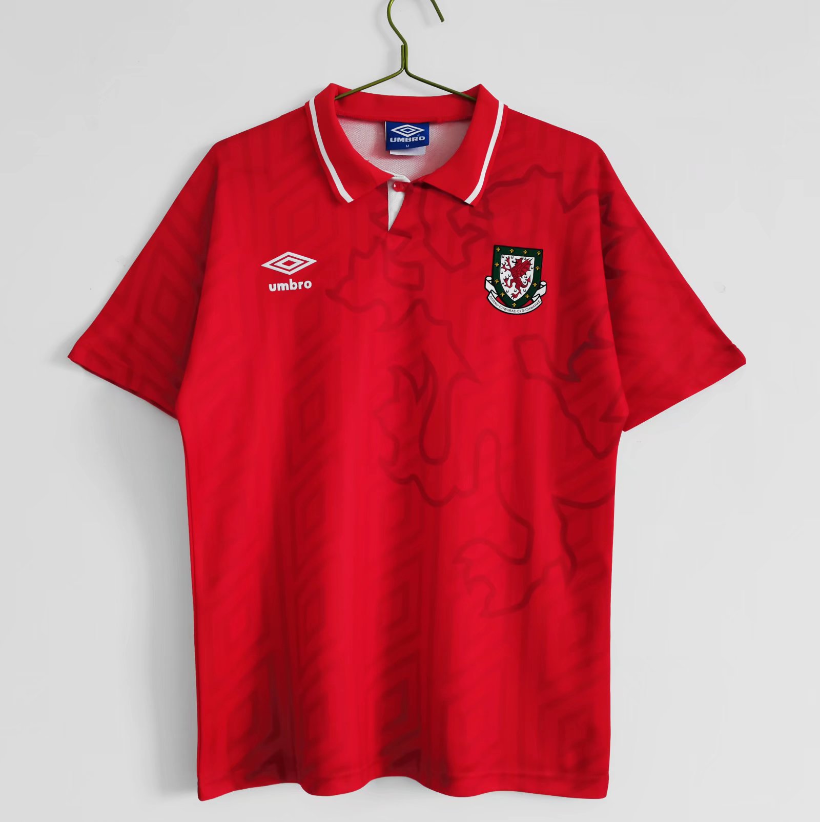 ManixJersey.com | Retro Wales 1992 Home Stadium Jersey -Customize Name, Number and Patch | Worldwide Shipping