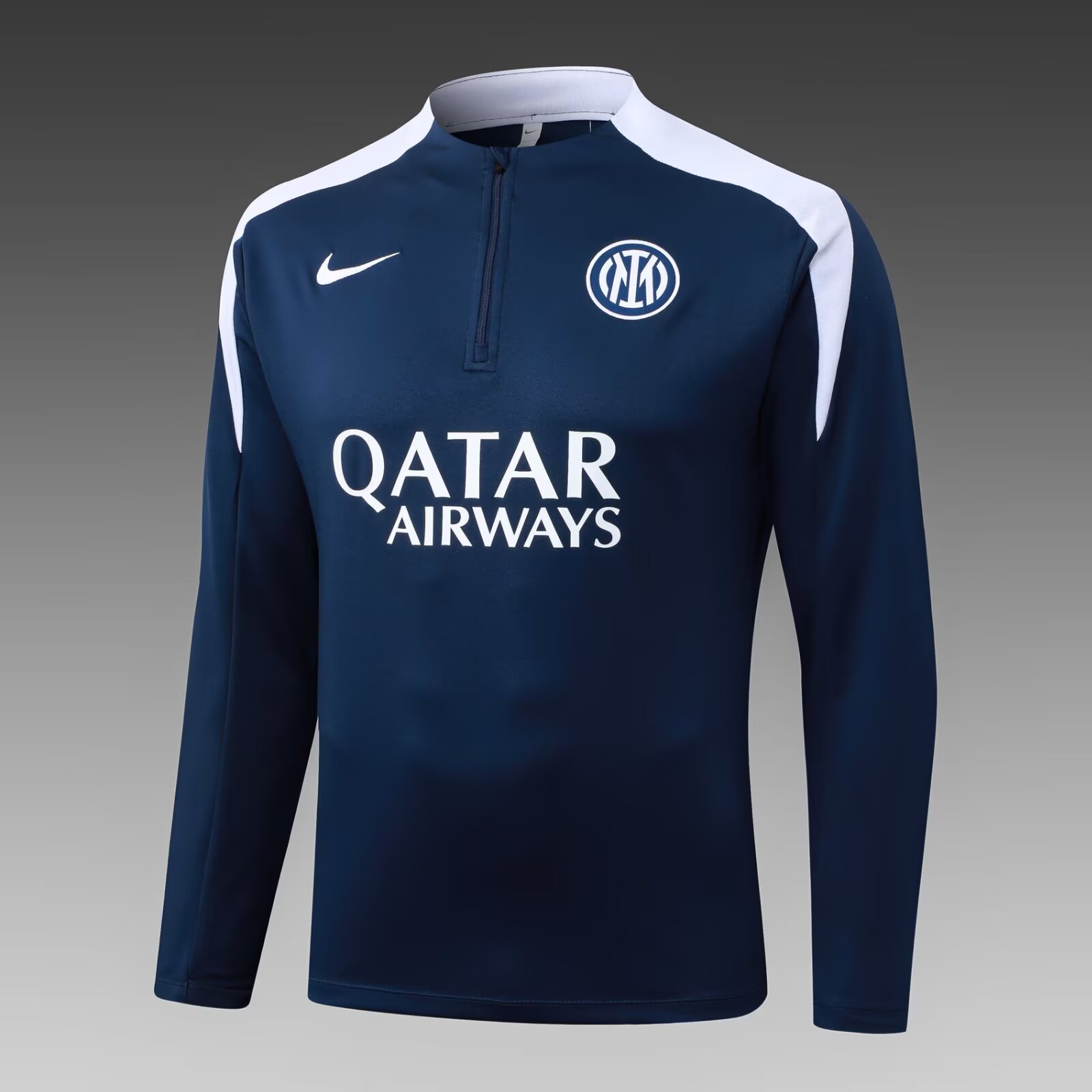 2025/2026 Internazionale Milan Half-Pull Training Suit Royal Blue Football Jersey 1:1 Thai Quality Set:football jersey mysite: unitedjerseyfootball 邓江浪:football