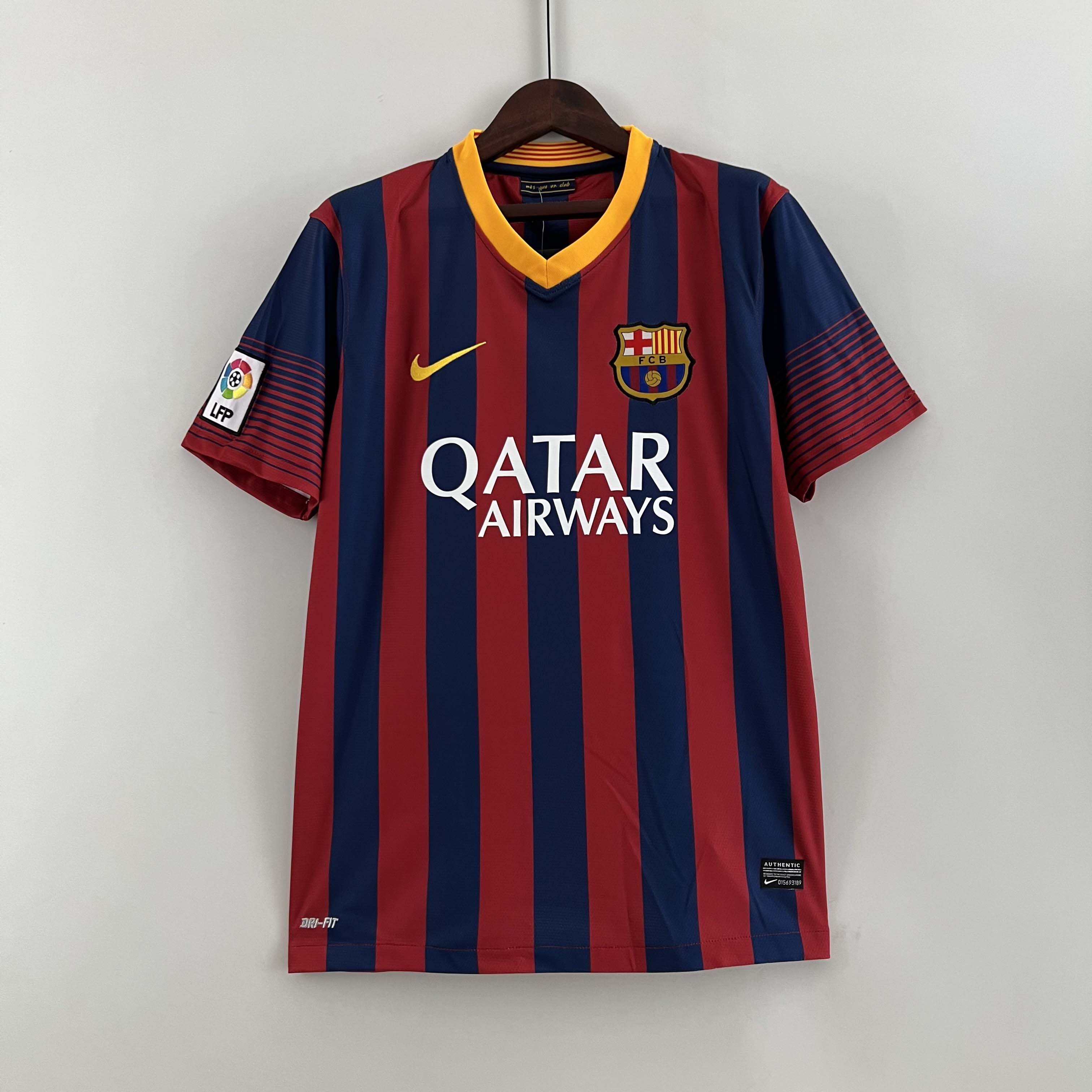 2013/2014 Retro Barcelona Home Football Shirt-mysite Custom Football Kit- Nextkits