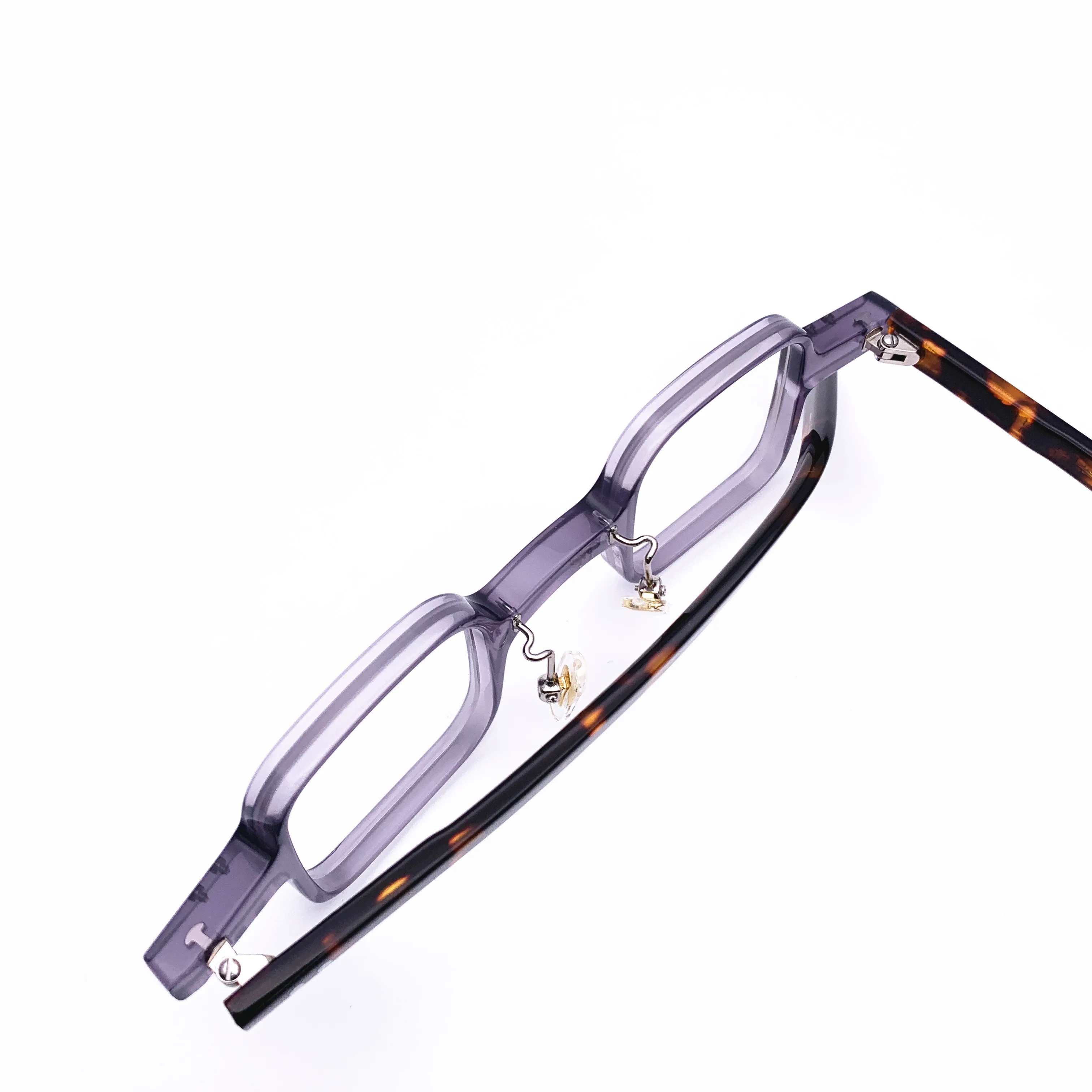 Belight Optical  Fancy Vintage Retro Acetate Small Mini Square Shape Unique Design Spectacle Frame Precription Lens HP209