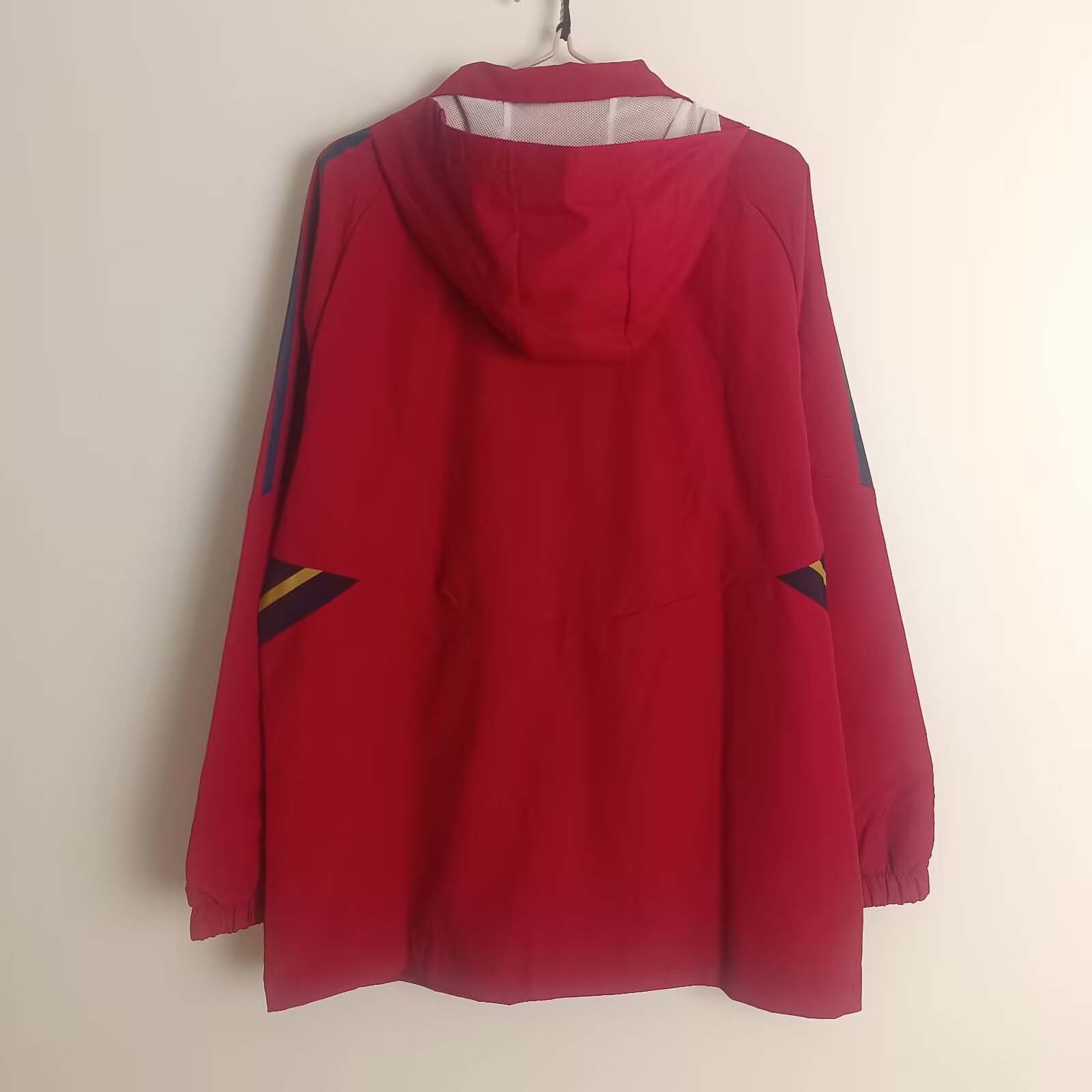 2025/2026 Ajax Windbreaker Red Football Shirt 1:1 Thai Quality:football jersey mysite: unitedjerseyfootball 邓江浪:football