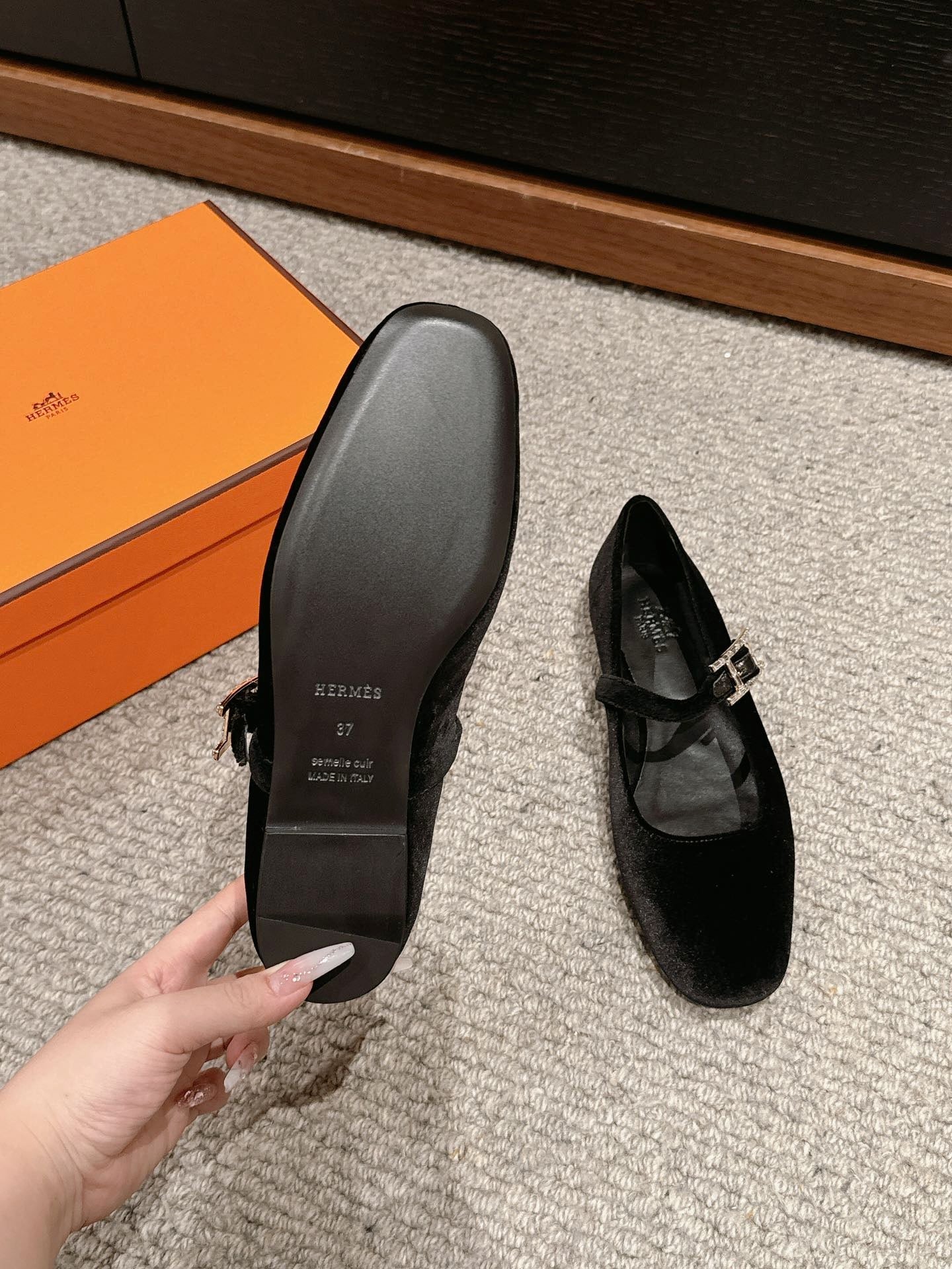 JANE BALLET FLAT BLACK VELVET、mysite、Cacoeks