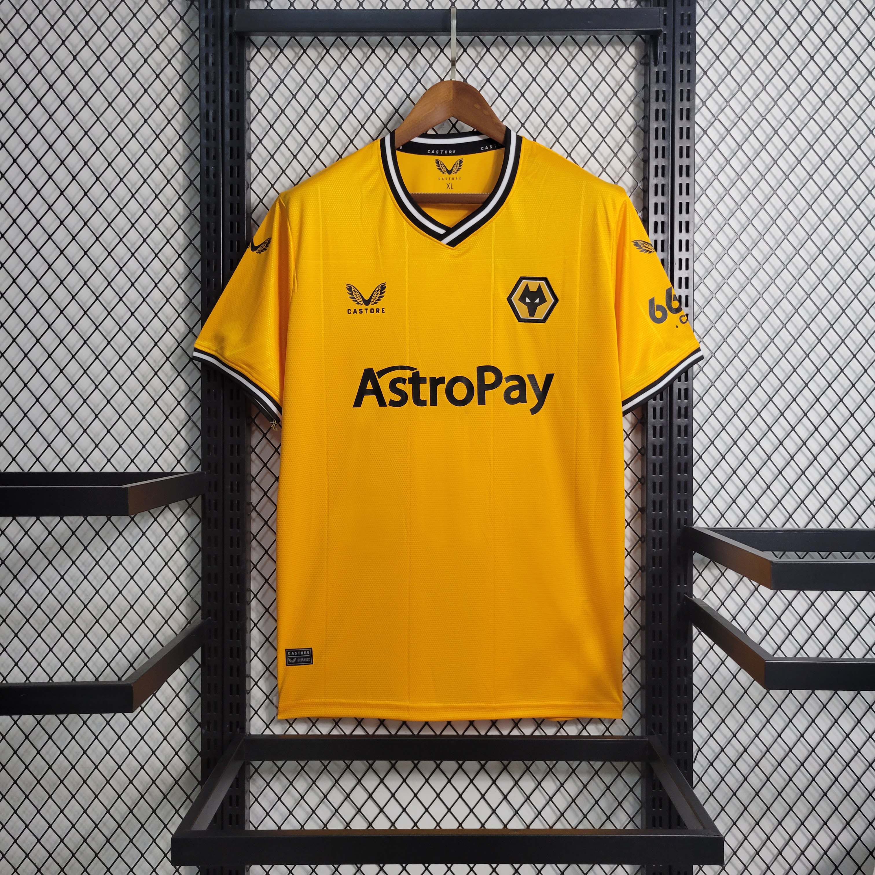 2023/2024 Wolverhampton Wanderers Home Football Shirt 1:1 Thai Quality:football jersey mysite: unitedjerseyfootball 邓江浪:football